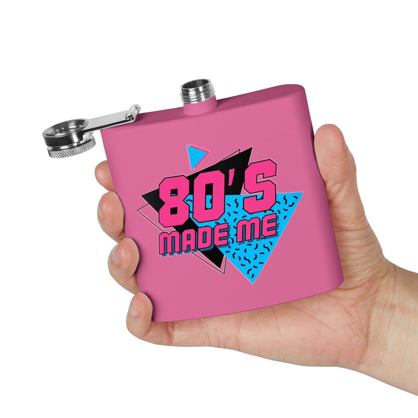 80's Made Me Stainless Steel Flask, 6oz