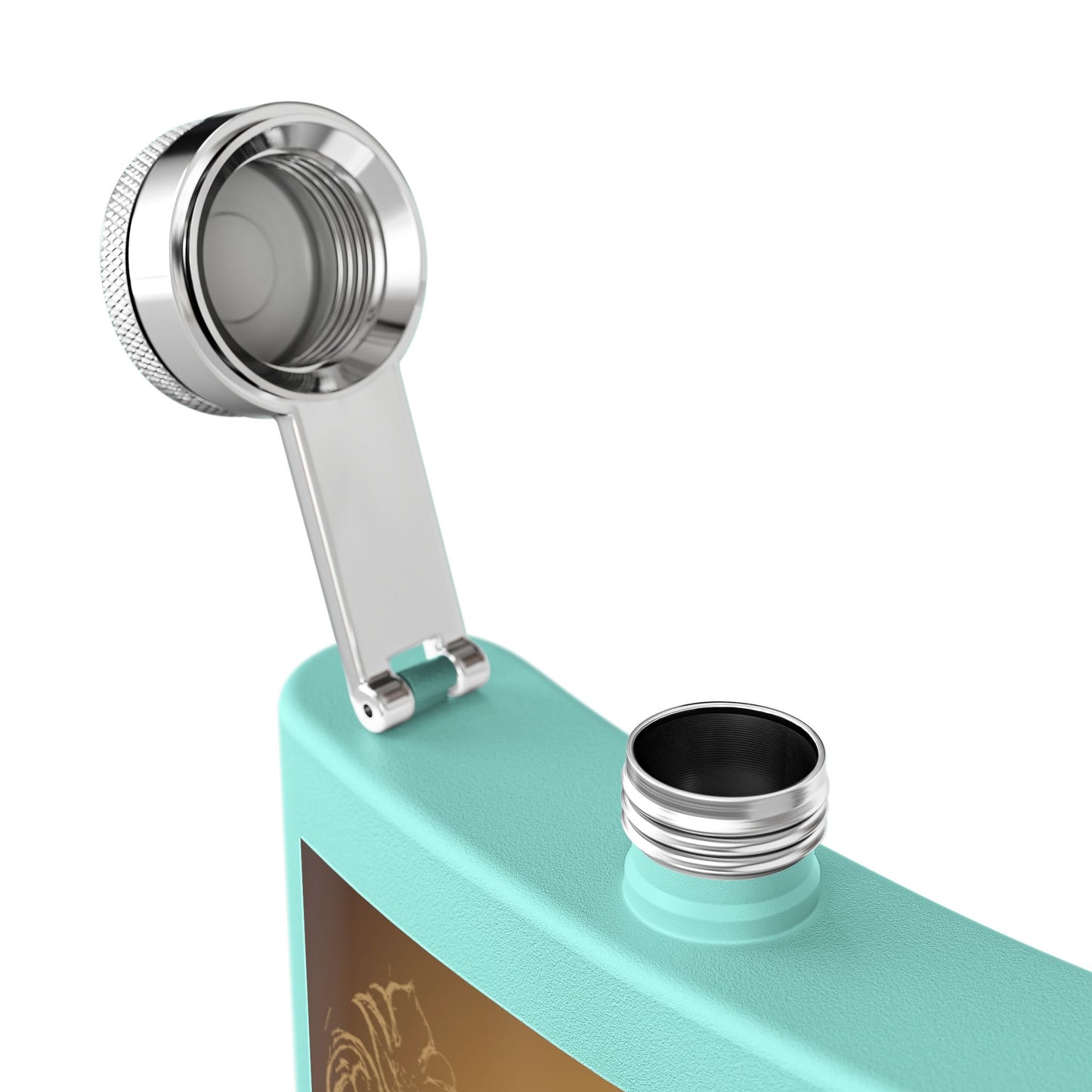 Cowboy Rodeo Stainless Steel Flask, 6oz