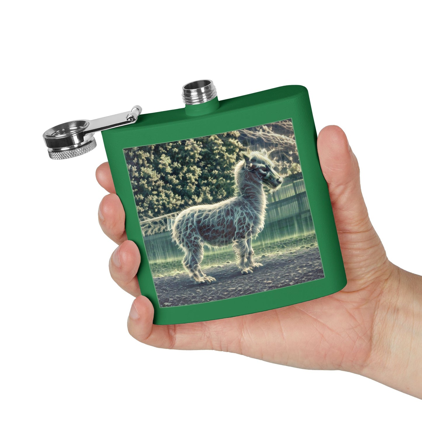 Ghoul Llama Stainless Steel Flask, 6oz