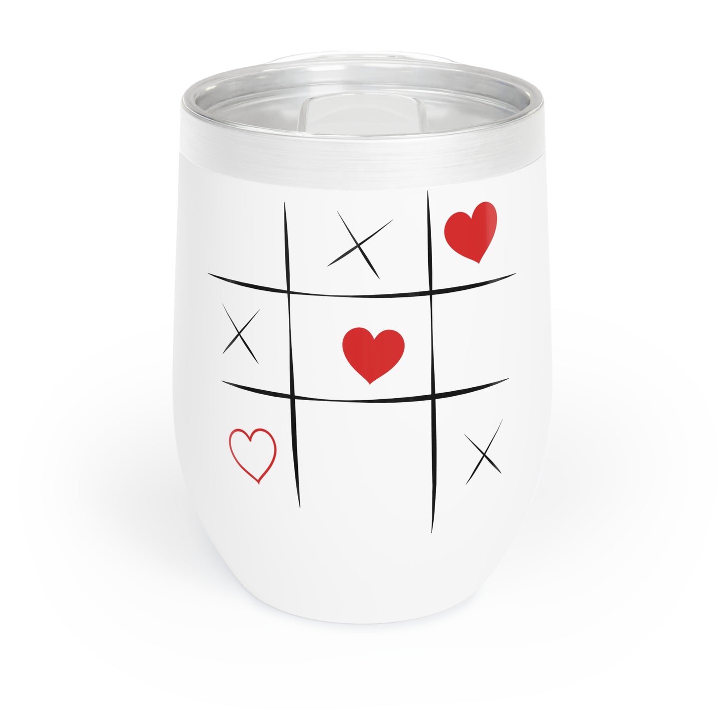 Noughts and Crosses Chill Wine Tumbler