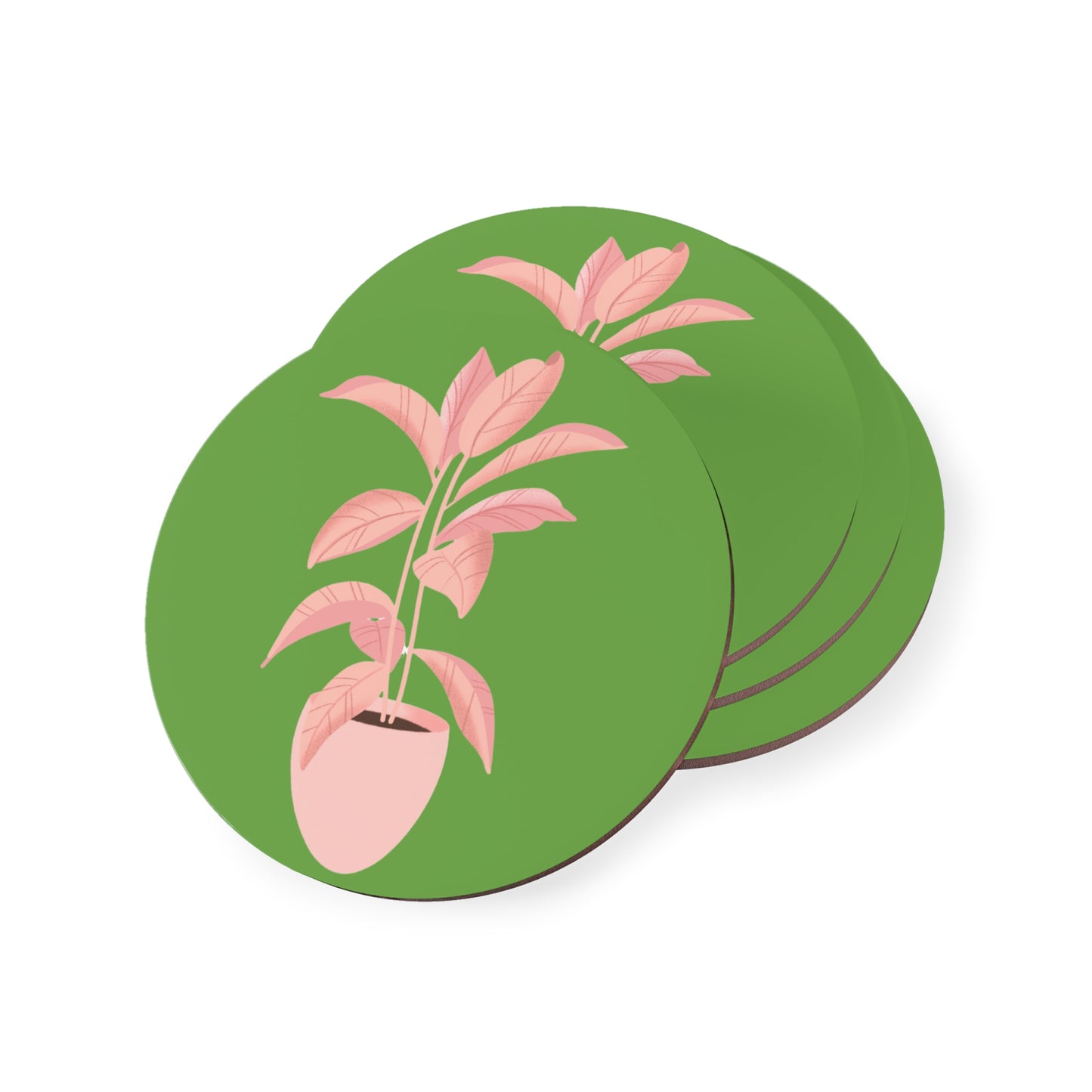 Pink Plant Lover Coasters