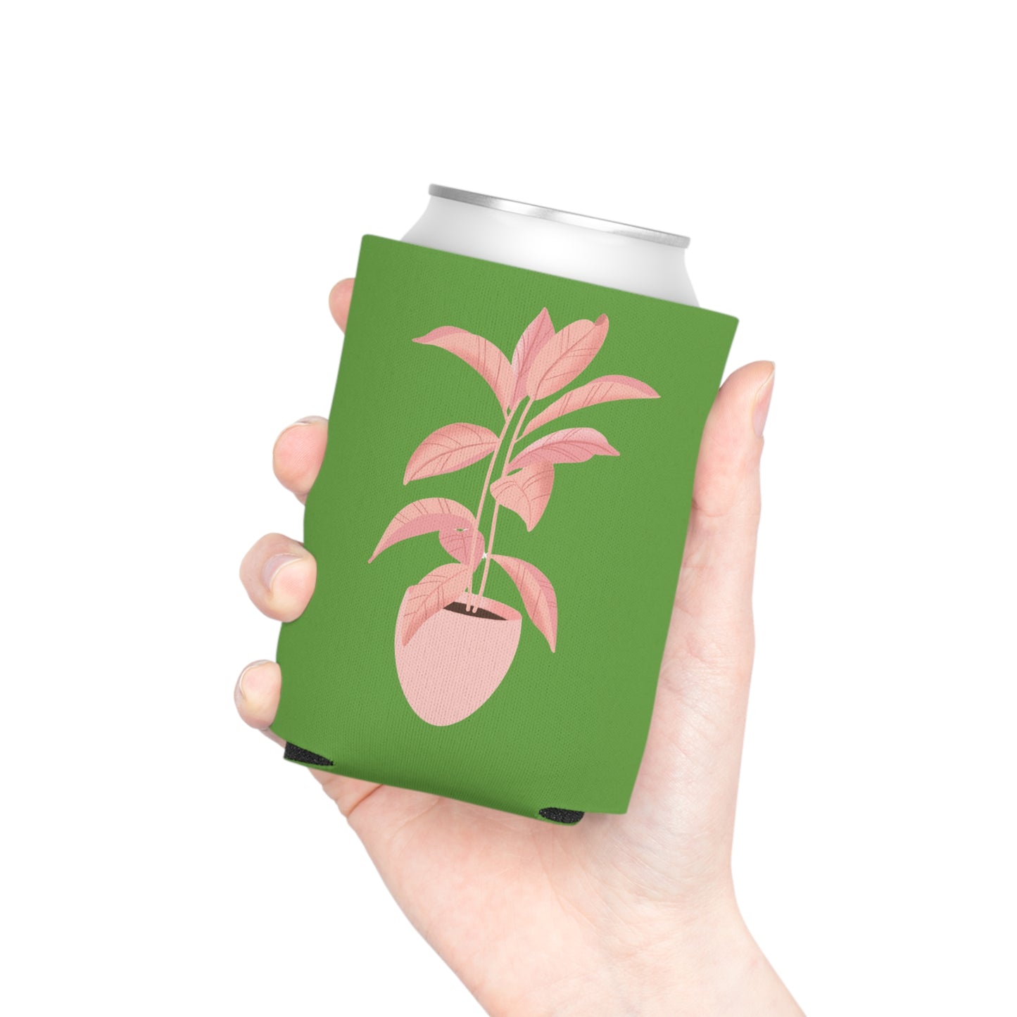 Pink Plant Lover Can Cooler
