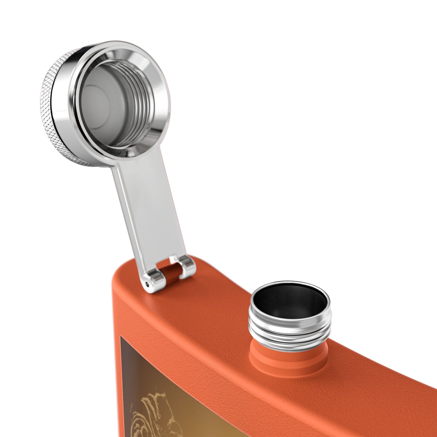 Cowboy Rodeo Stainless Steel Flask, 6oz