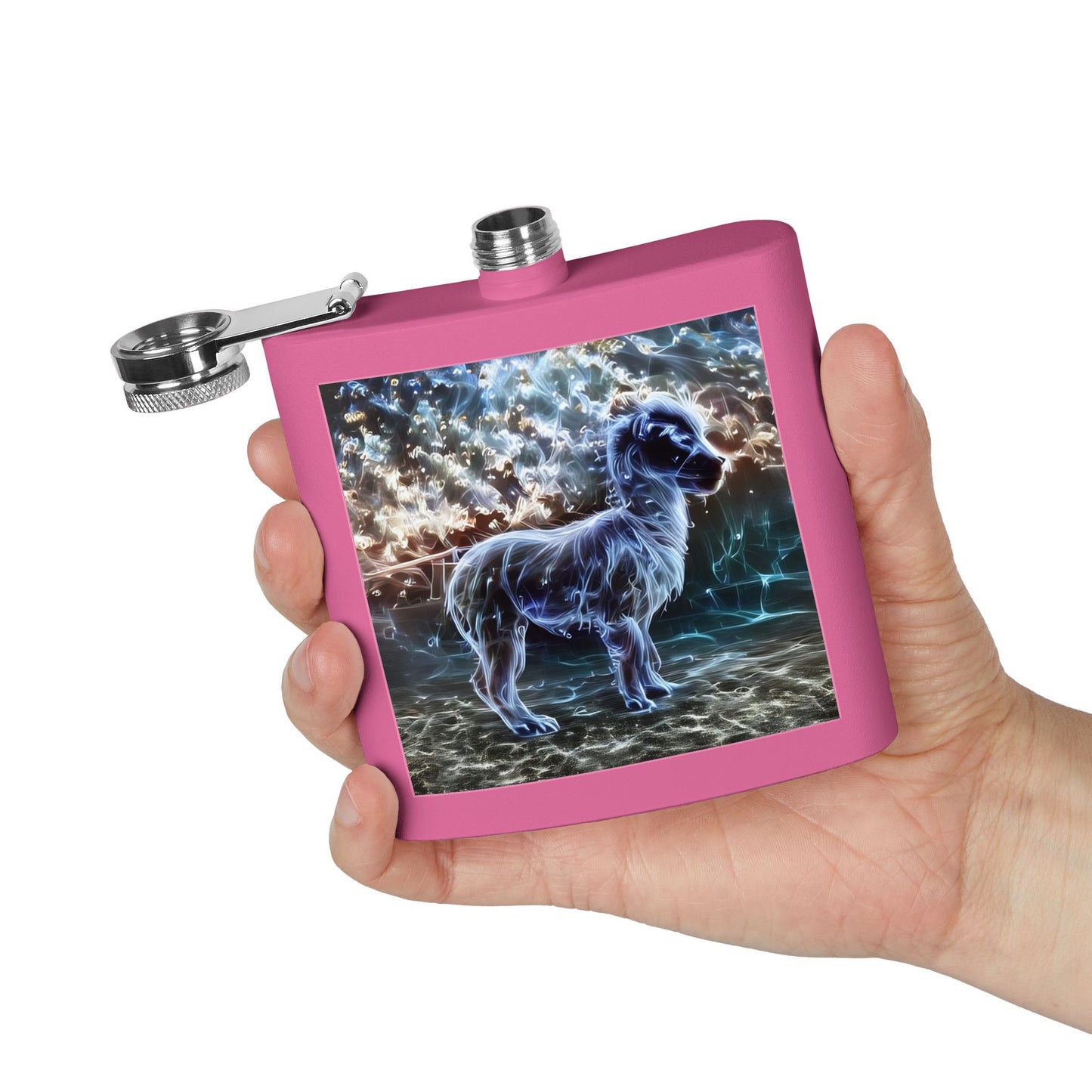 Specter Llama Stainless Steel Flask, 6oz