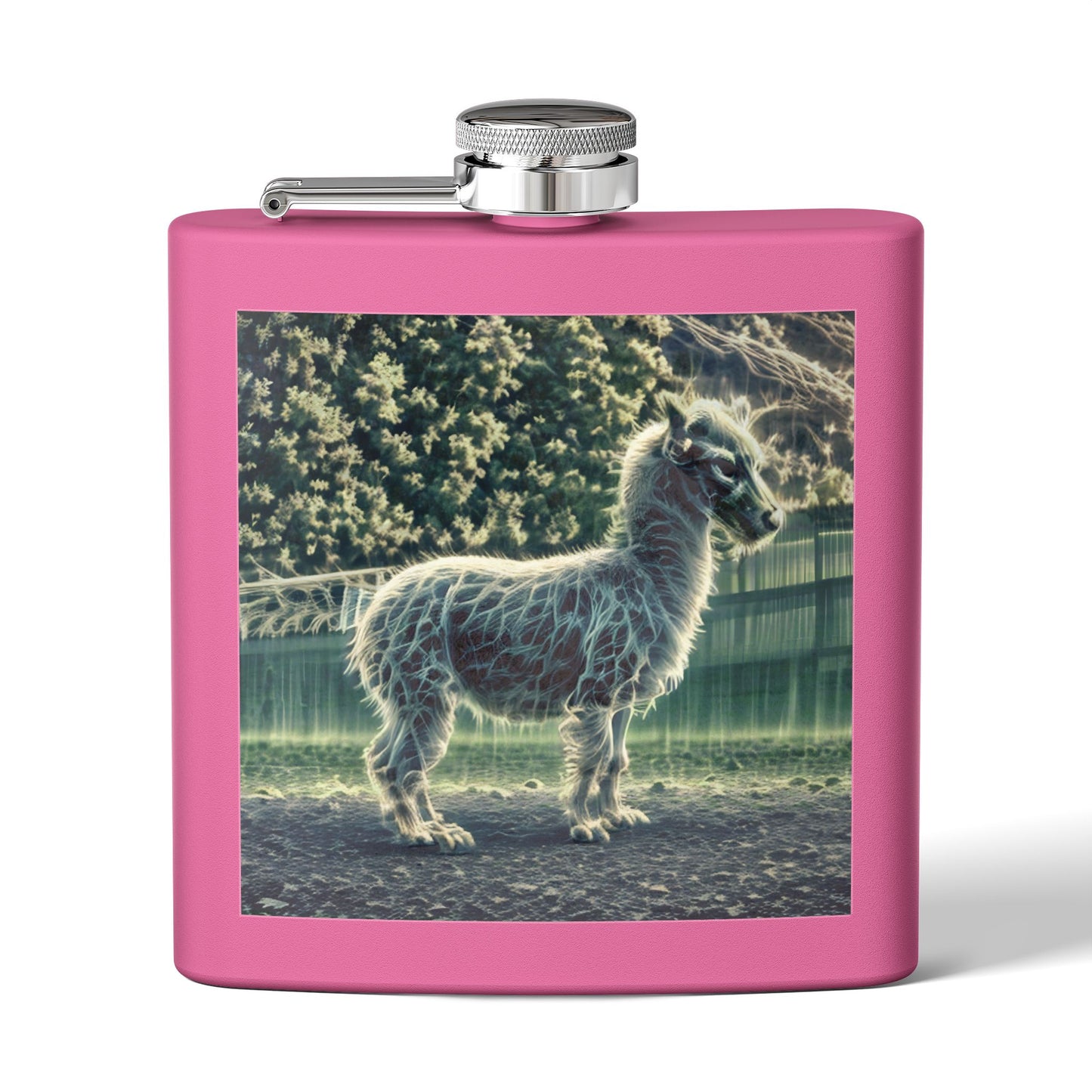 Ghoul Llama Stainless Steel Flask, 6oz