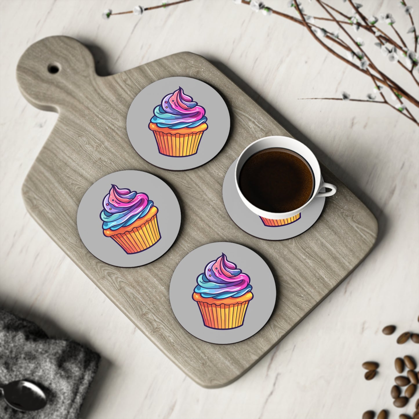 Cupcake Lover Coasters