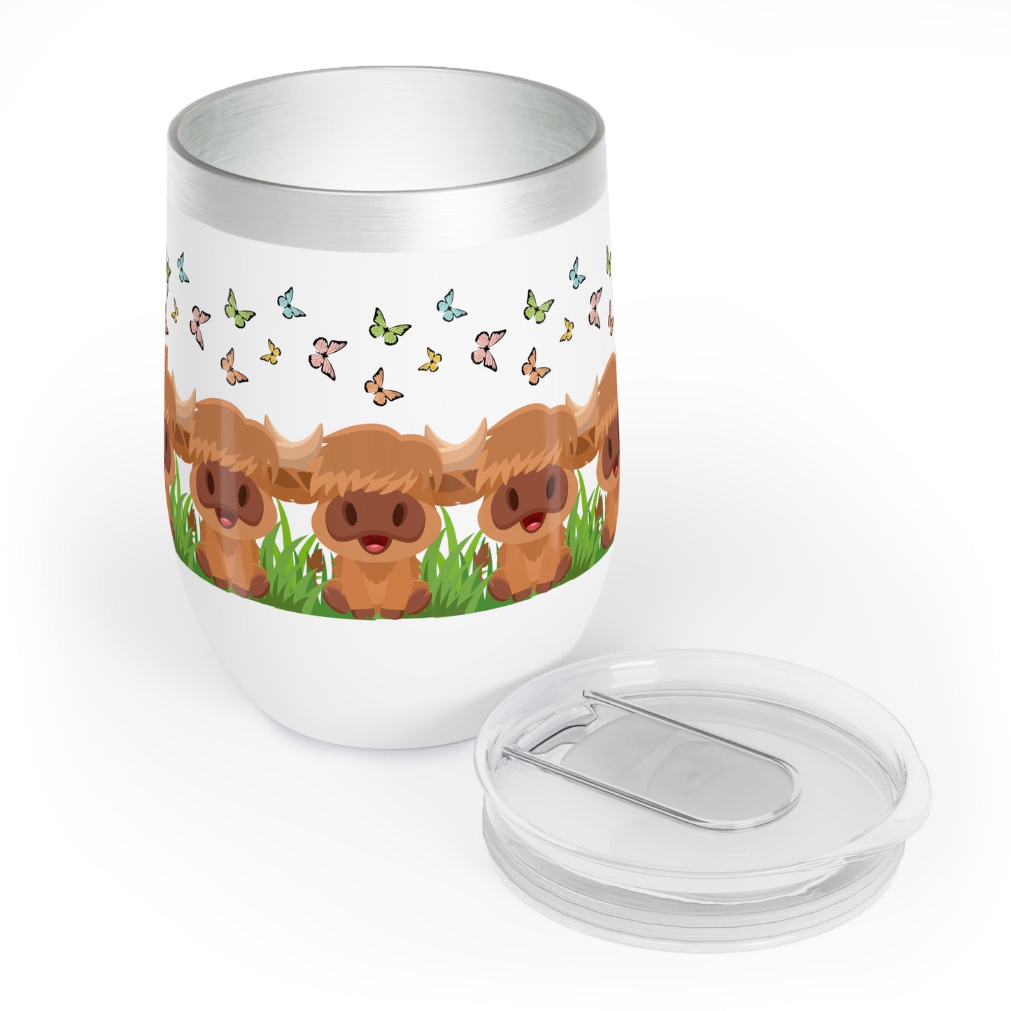 HIghland Cow Chill Wine Tumbler