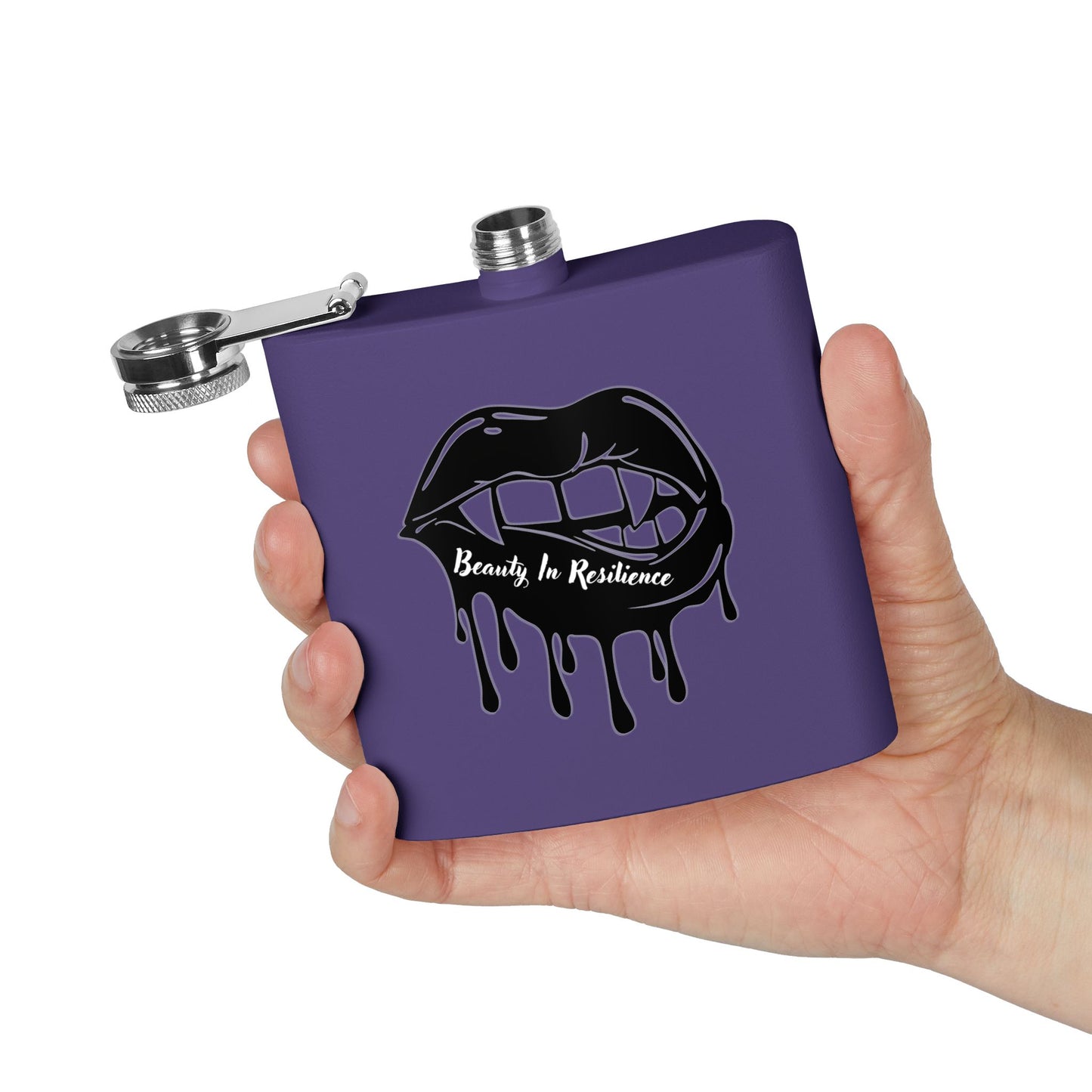 Beauty In Resilience Stainless Steel Flask, 6oz