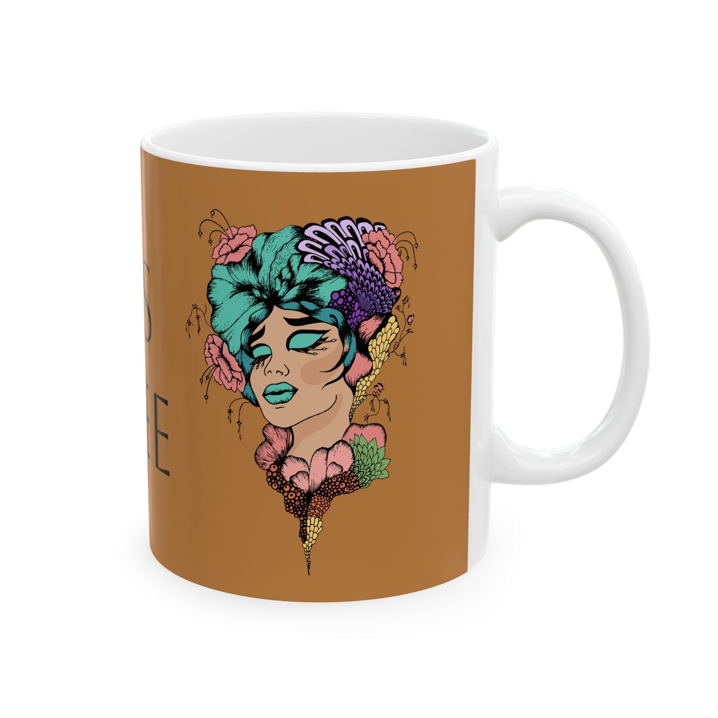 Fearless and Free Ceramic Mug, (11oz, 15oz)