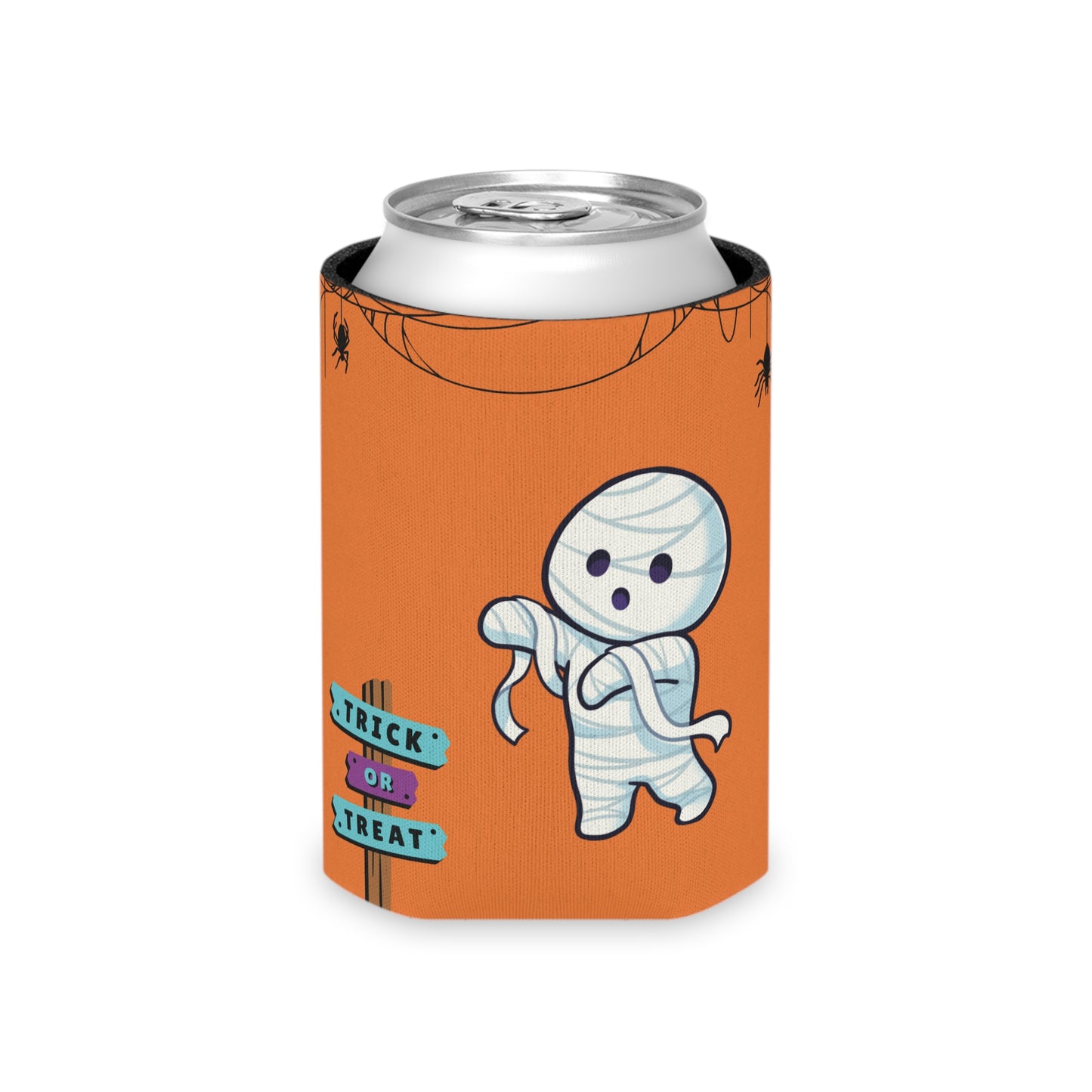 Halloween Bandaged Ghost Can Cooler