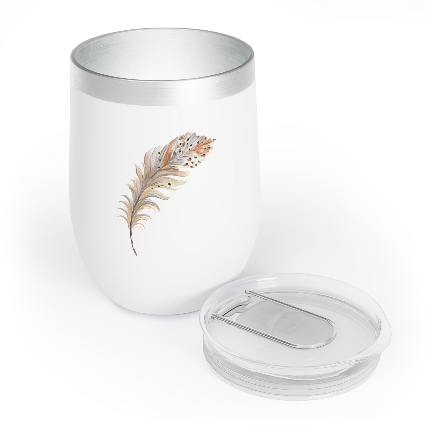 Feather Print Chill Wine Tumbler