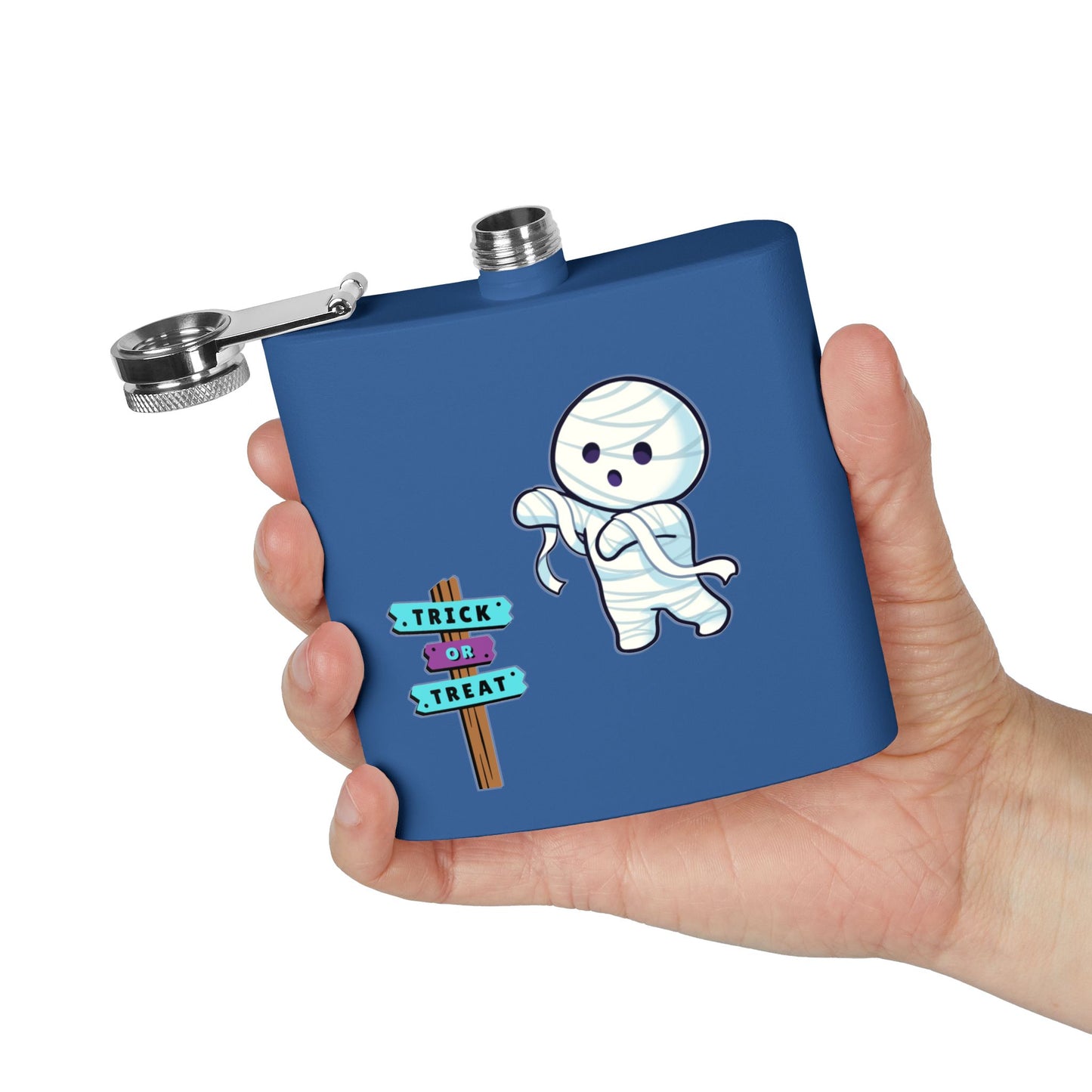 Halloween Bandaged Ghost Flask