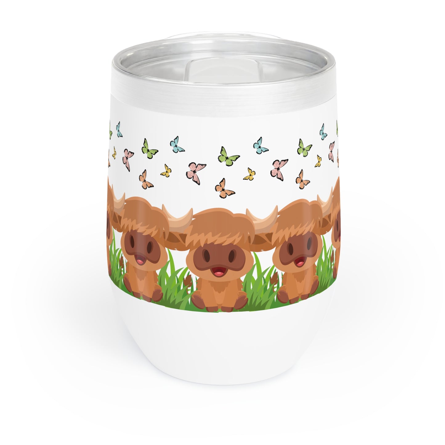 HIghland Cow Chill Wine Tumbler