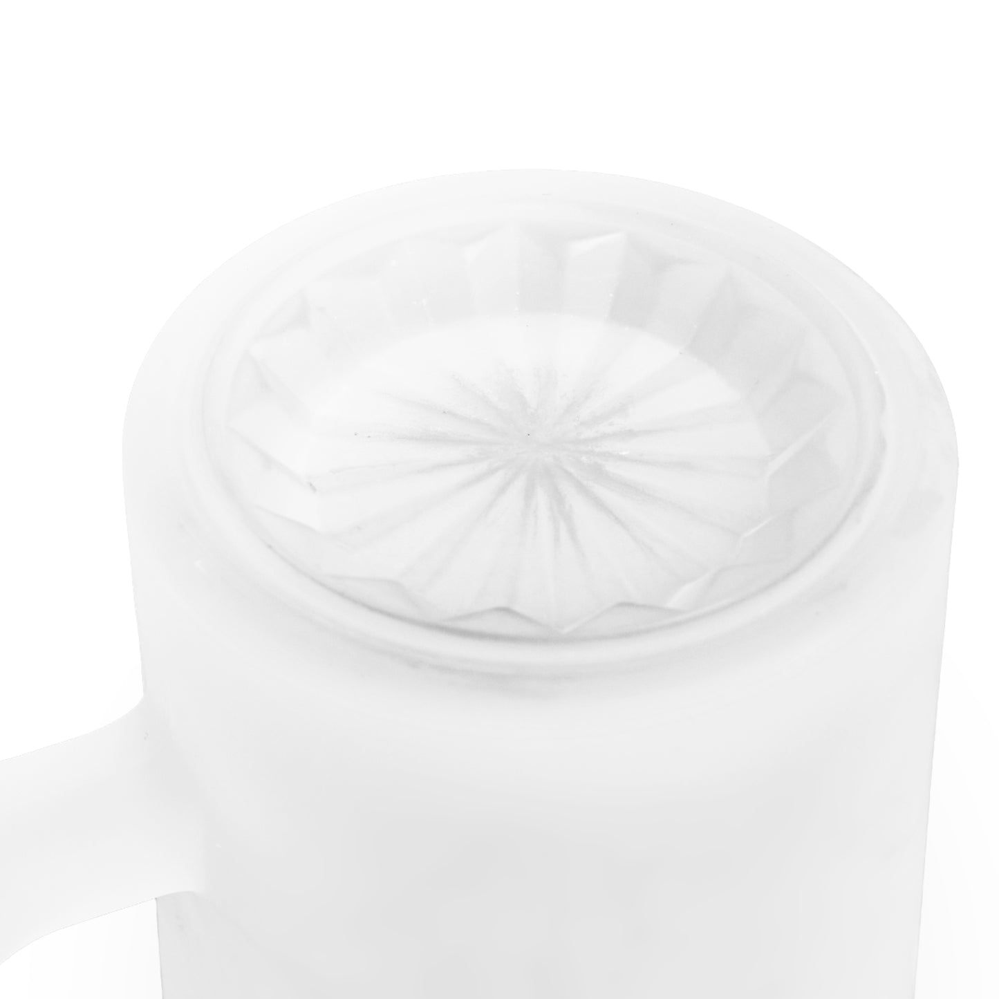 Radiate Positivity Frosted Glass Beer Mug