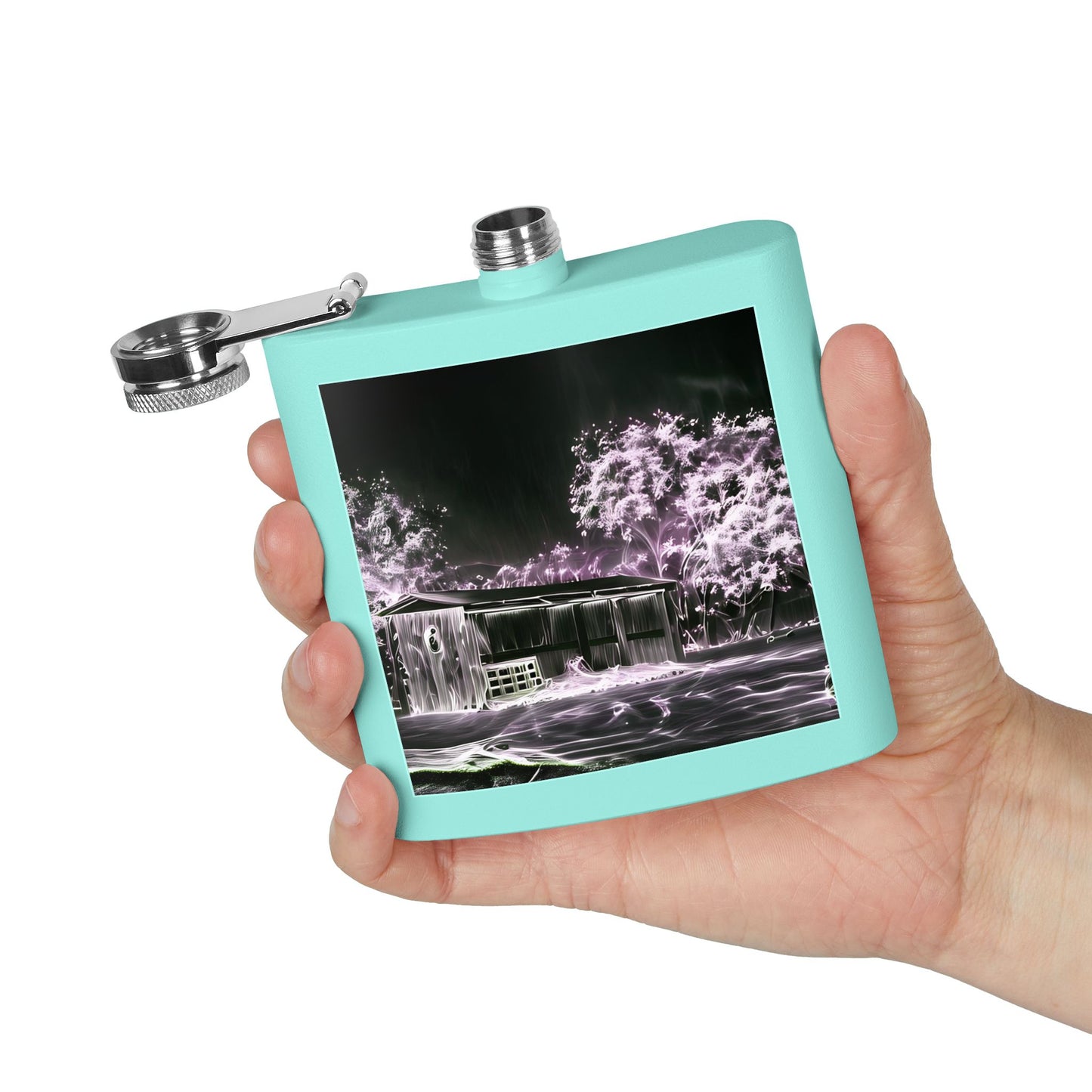 Specter Country Shed Stainless Steel Flask, 6oz