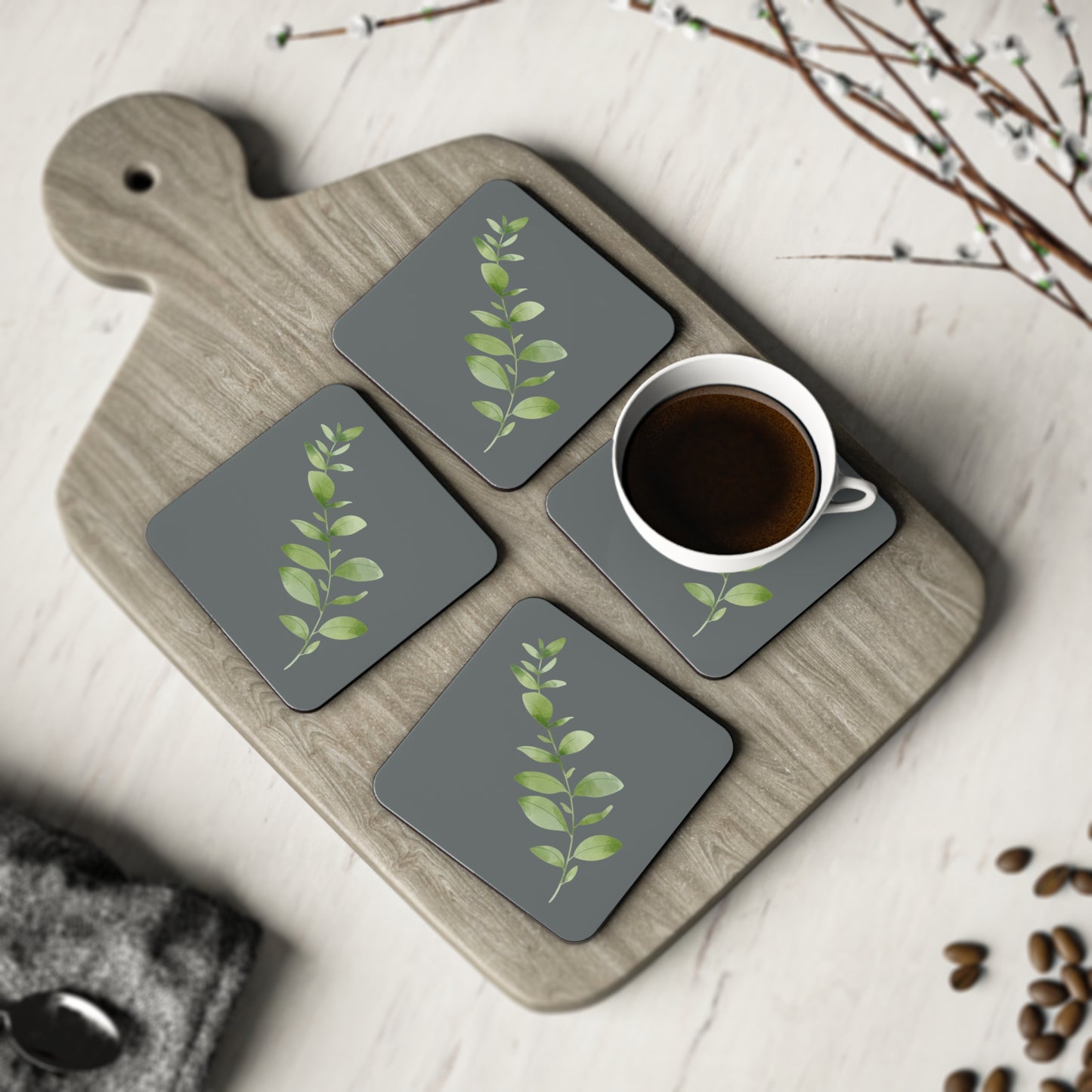 Leaf Art Coasters