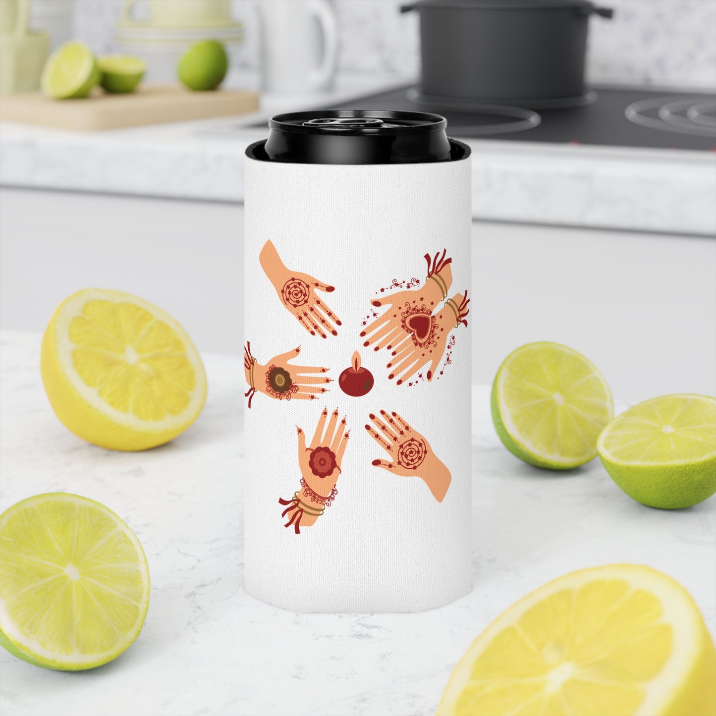 Bride Tribe Keepin It Chilled White Can Cooler
