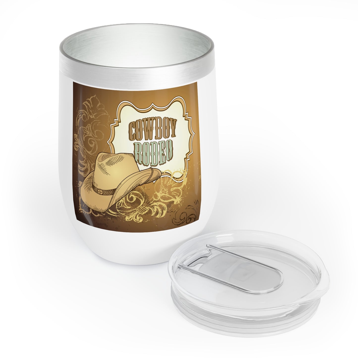 Cowboy Rodeo Chill Wine Tumbler