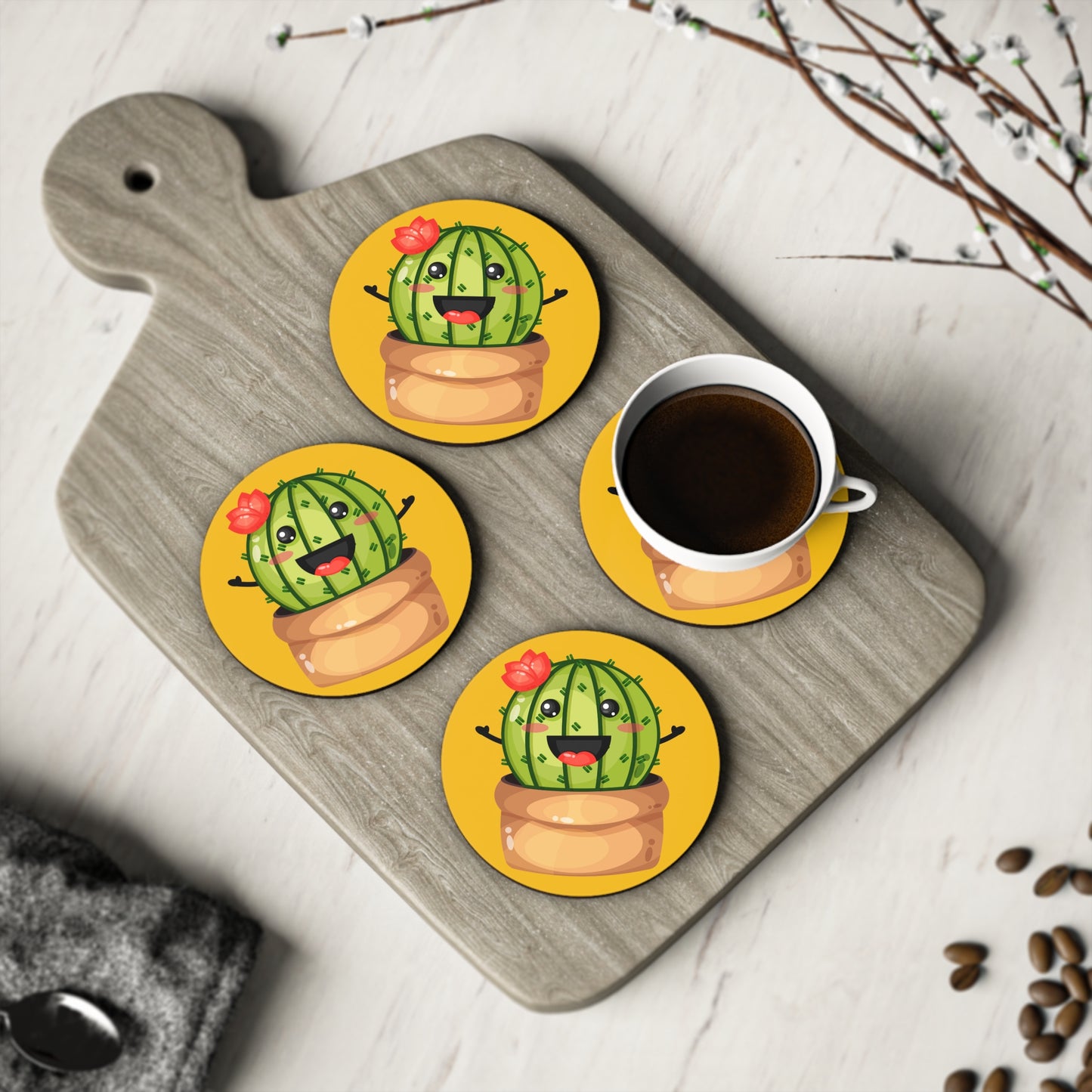 Cute Cactus Lover Coasters