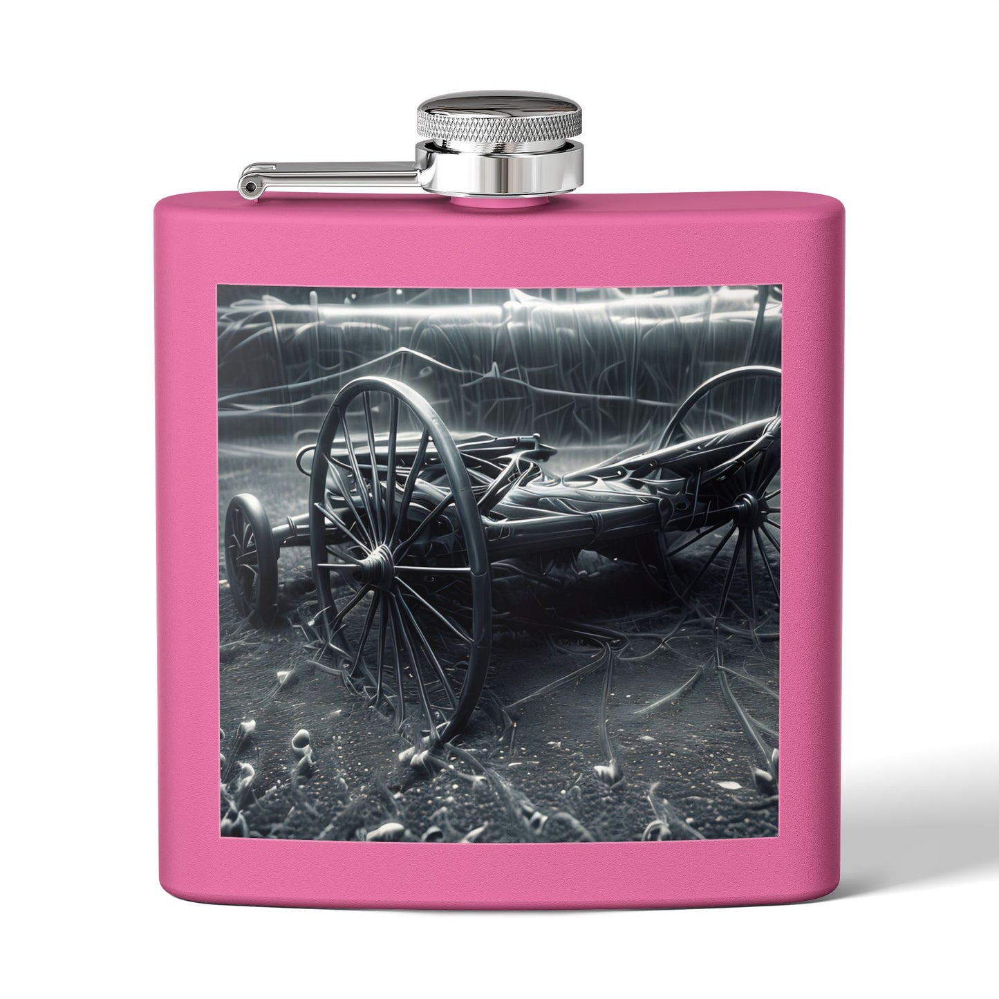 Outerworld Carriage Stainless Steel Flask, 6oz