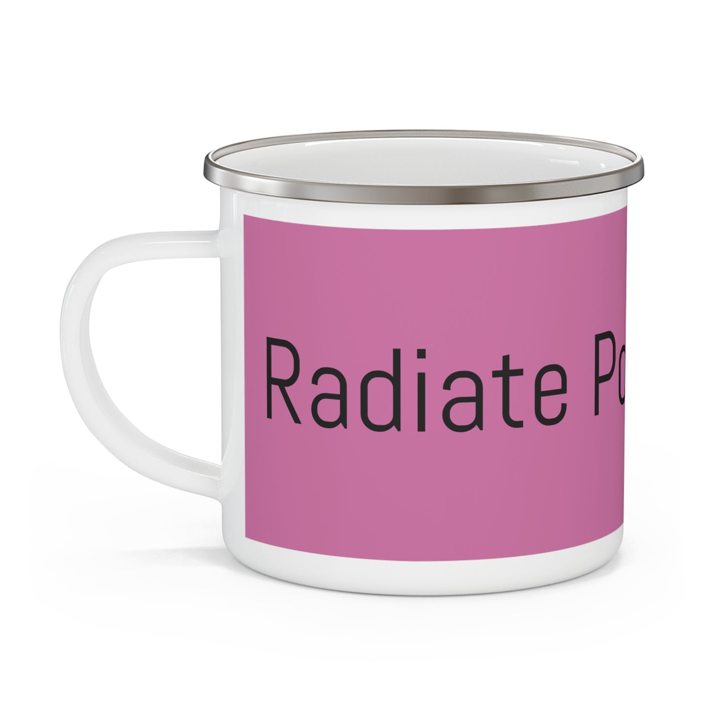 Radiate Positivity Enamel Camping Mug