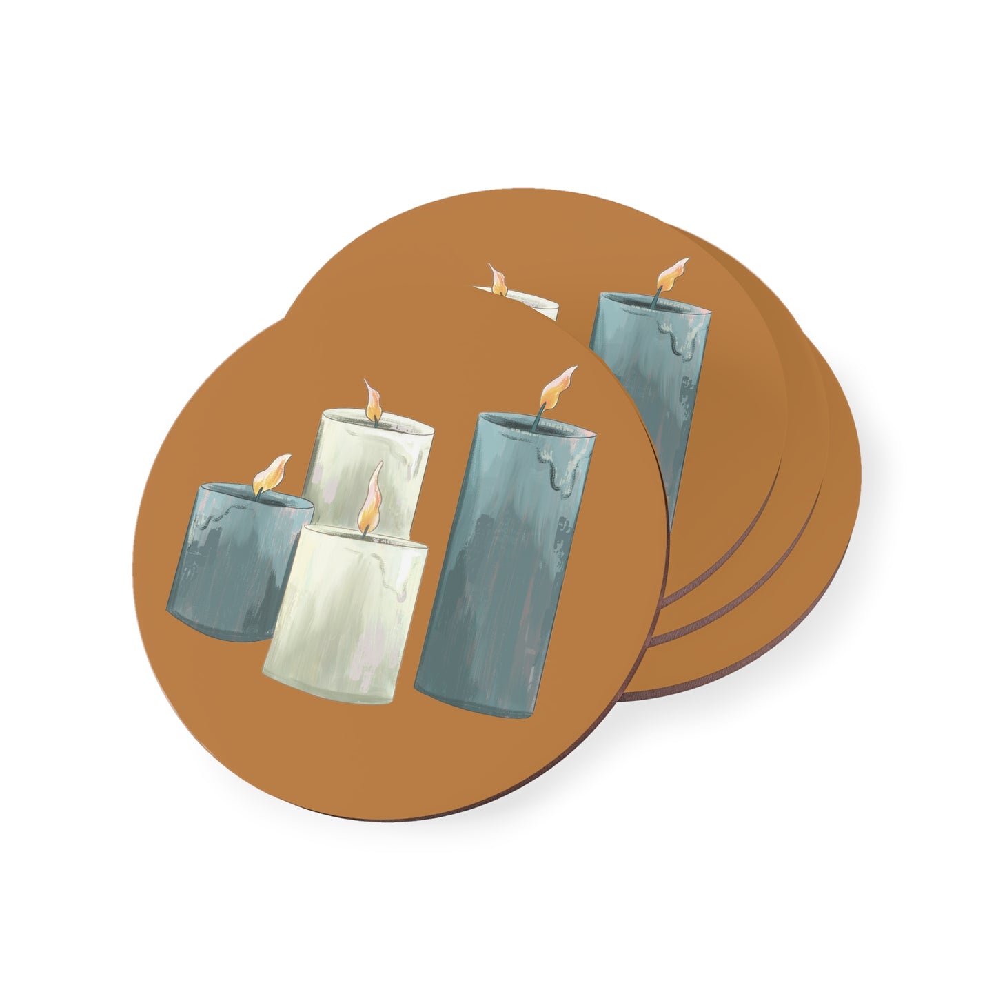 Flickering Candle Coasters