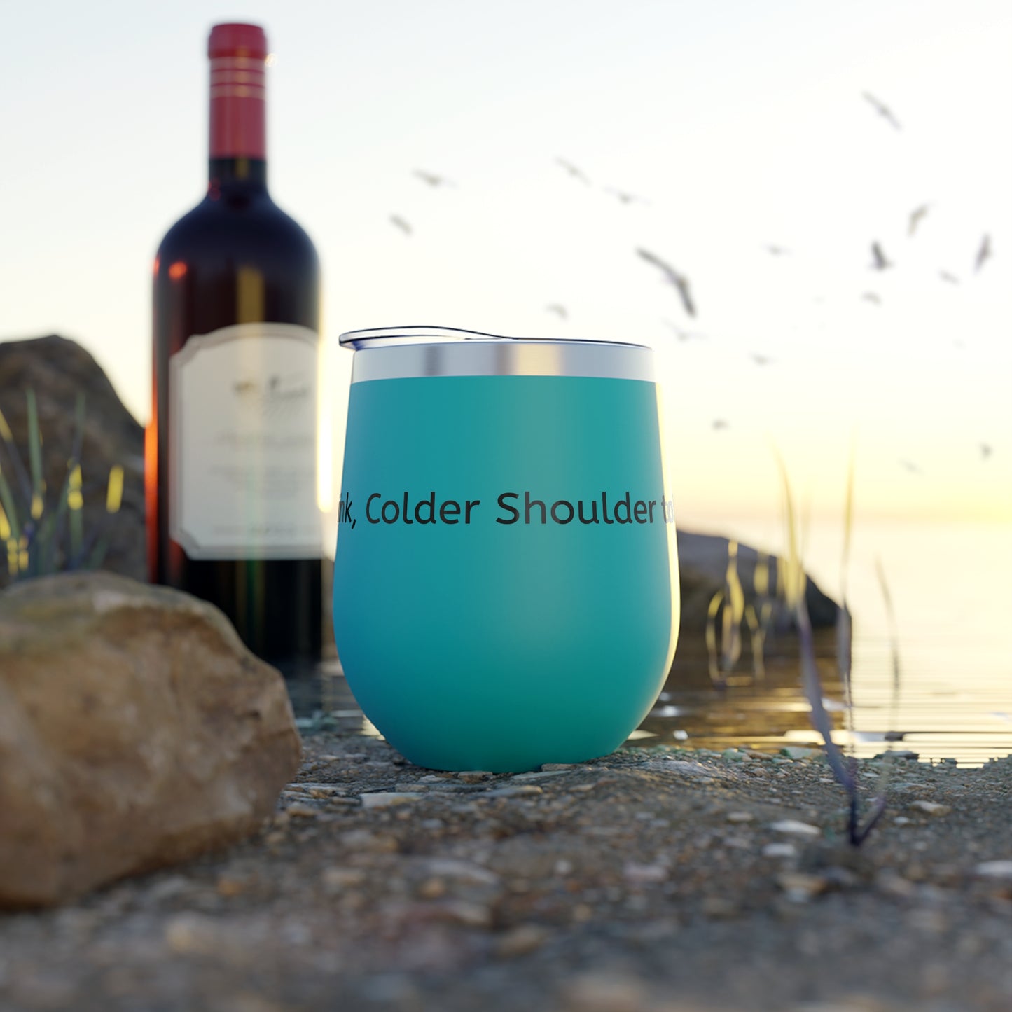 Cold Drink, Colder Shoulder to Bullies! Copper Vacuum Insulated Cup, 12oz