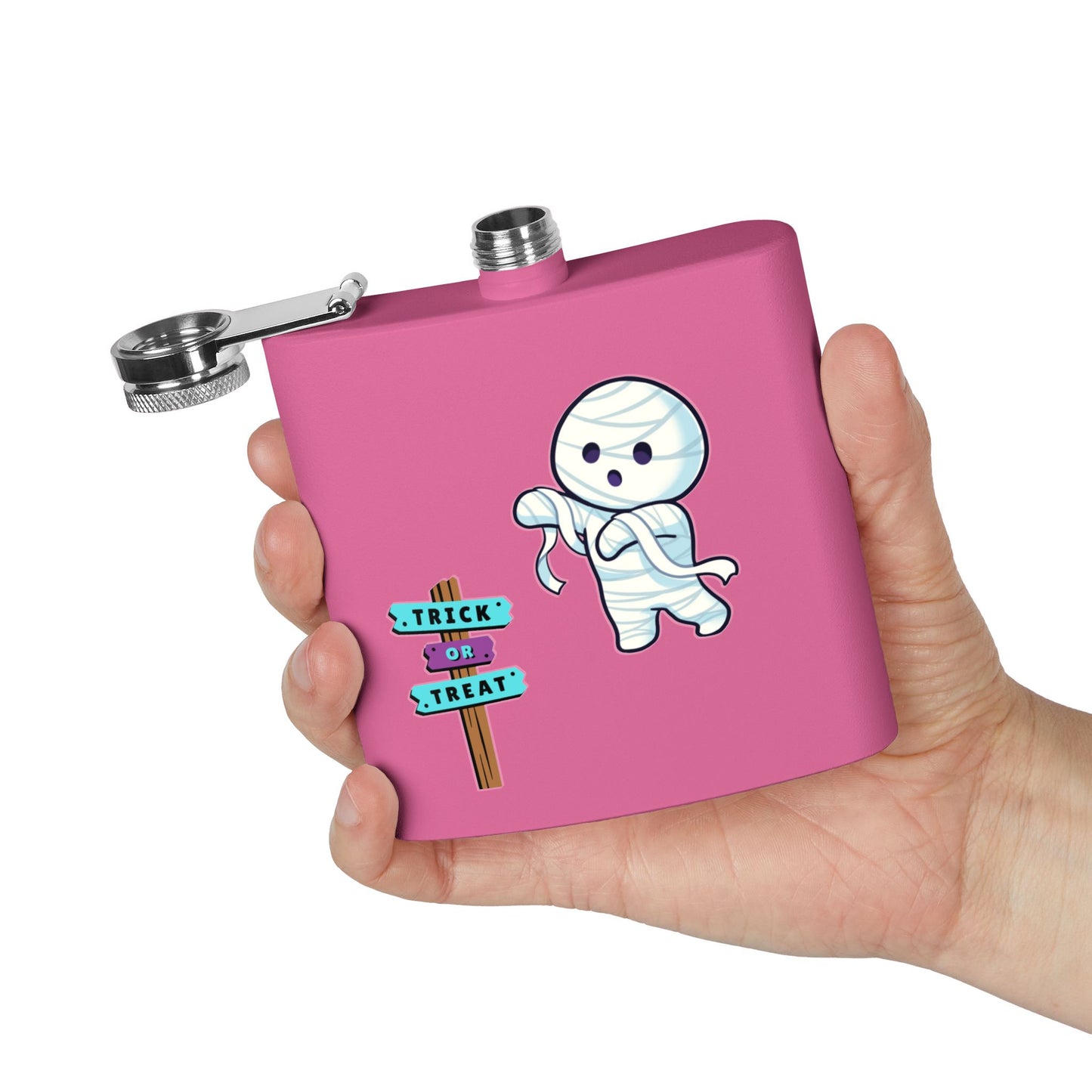 Halloween Bandaged Ghost Flask