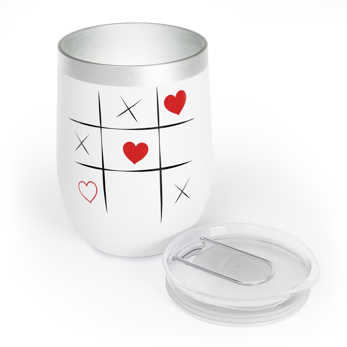 Noughts and Crosses Chill Wine Tumbler