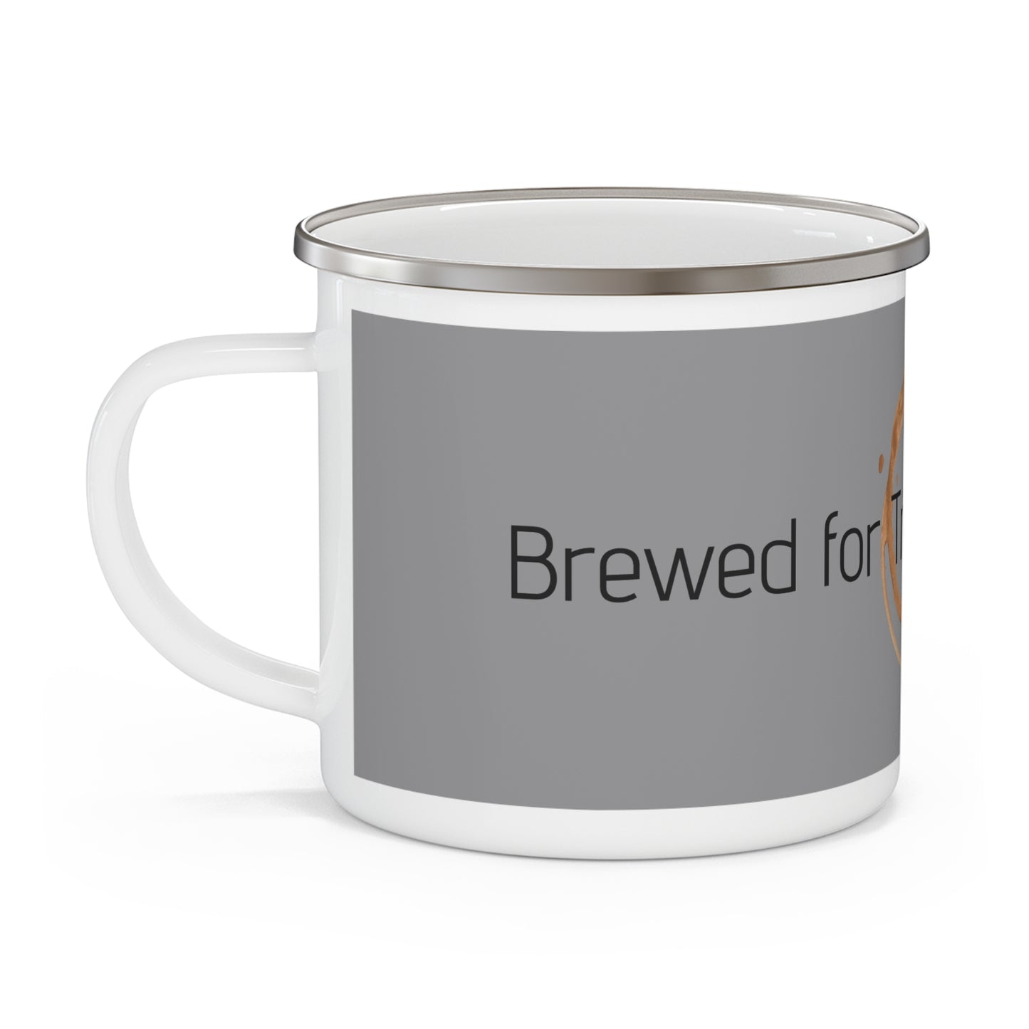Brewed for Truth, Not Drama Enamel Camping Mug
