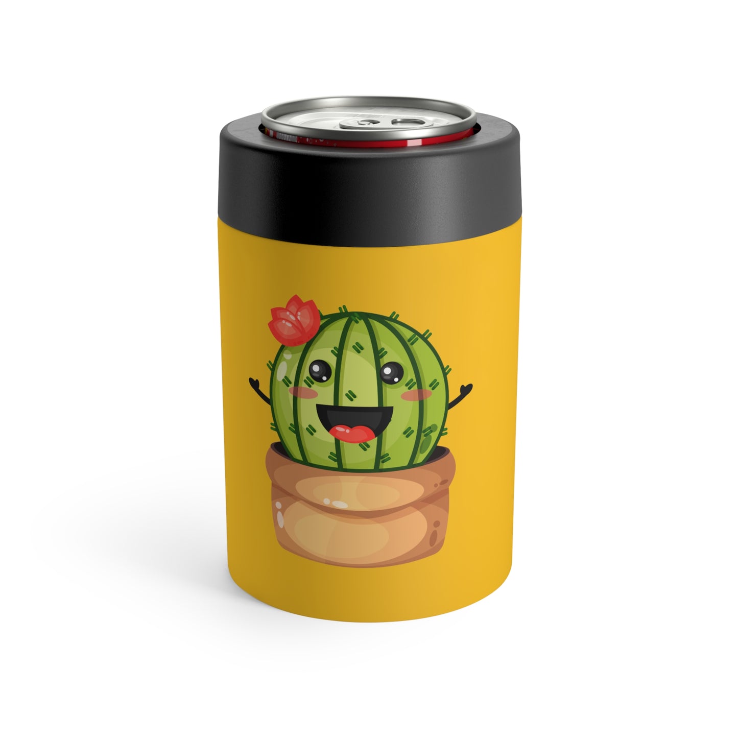 Cute Cactus Stainless Can Holder