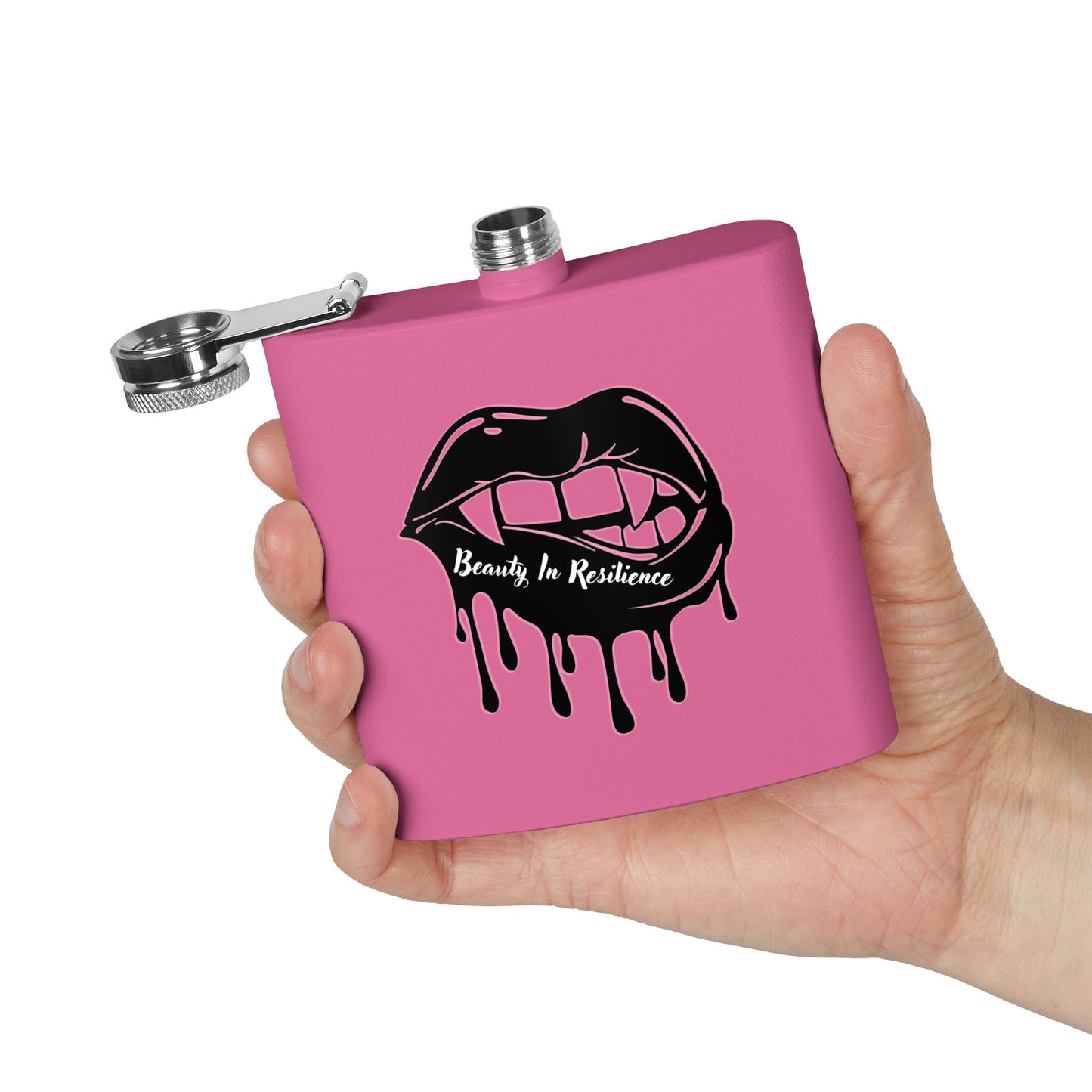Beauty In Resilience Stainless Steel Flask, 6oz