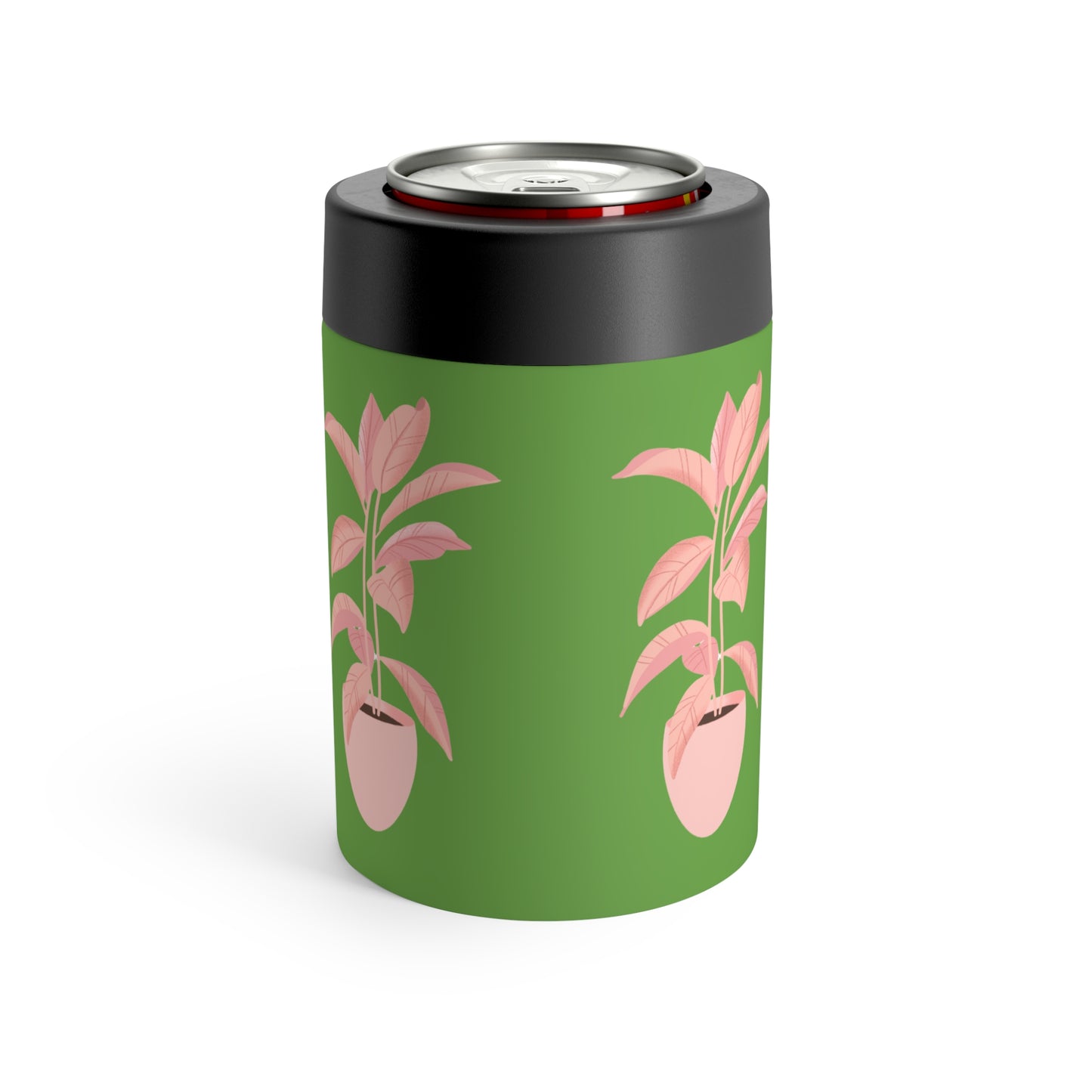 Pink Plant Lover Stainless Can Holder