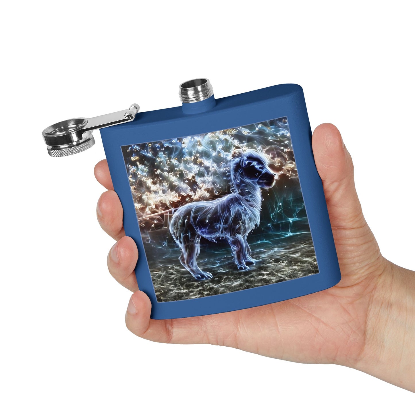 Specter Llama Stainless Steel Flask, 6oz