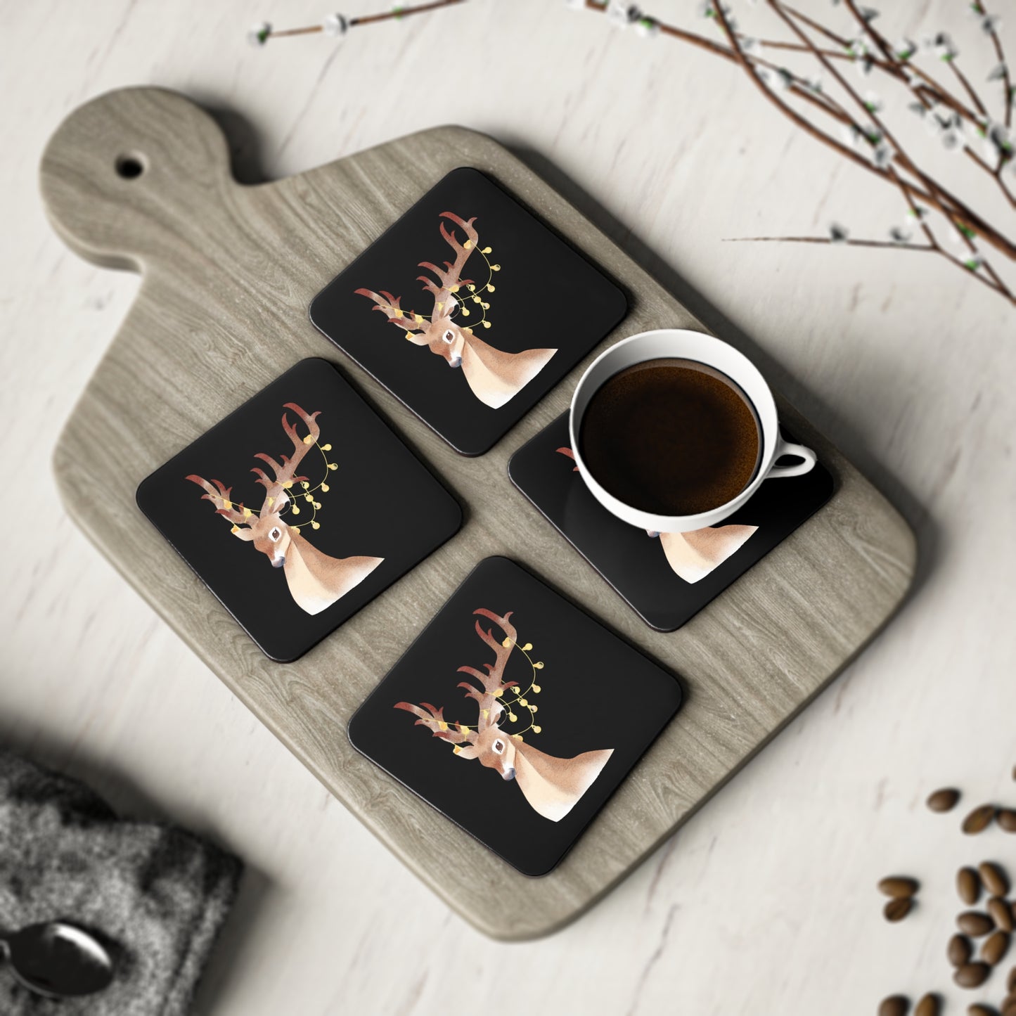 Reindeer Love Coasters