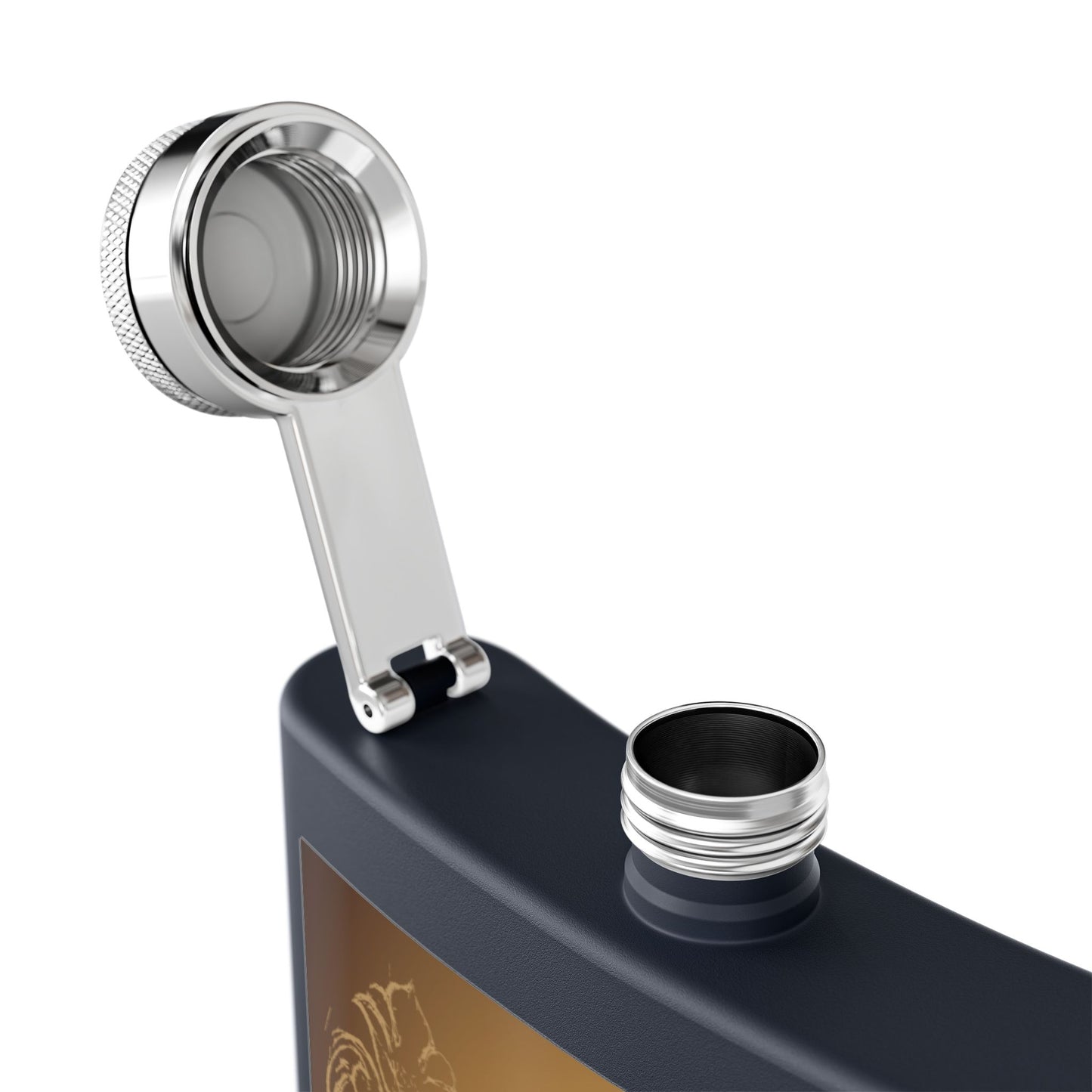Cowboy Rodeo Stainless Steel Flask, 6oz