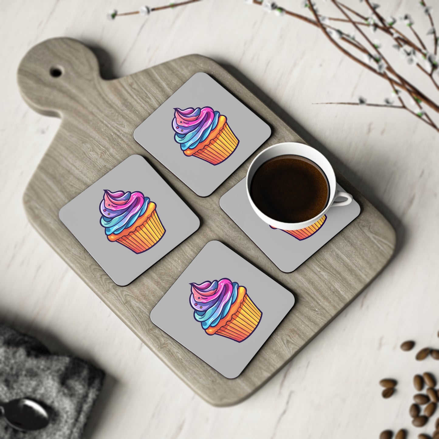 Cupcake Lover Coasters