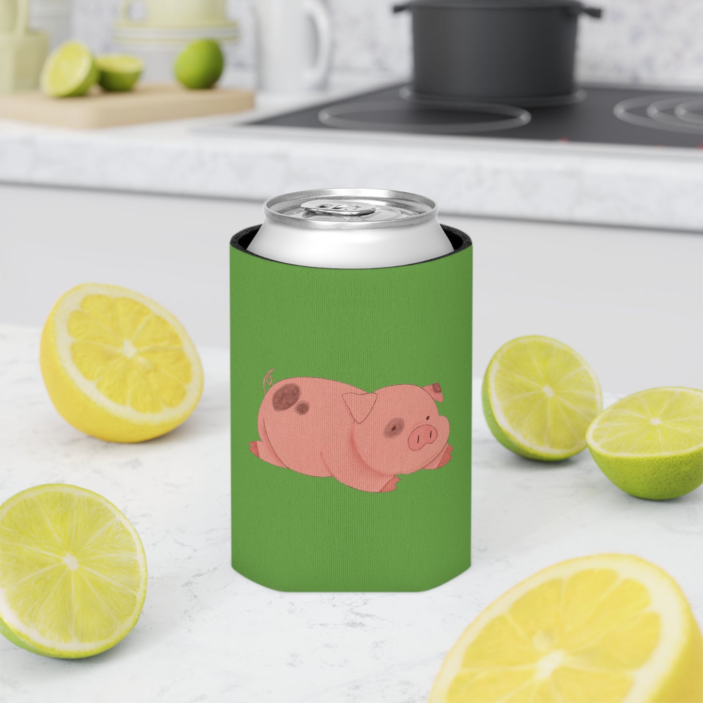 Pink Piggy Can Cooler