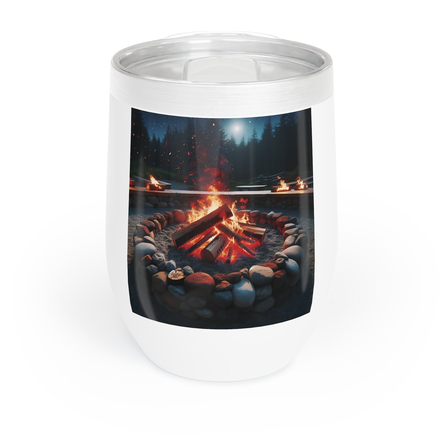 Fire Pit Chill Wine Tumbler