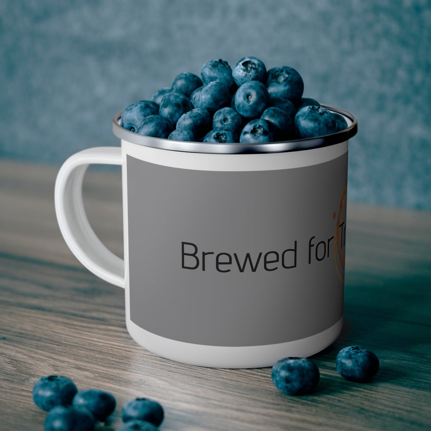 Brewed for Truth, Not Drama Enamel Camping Mug