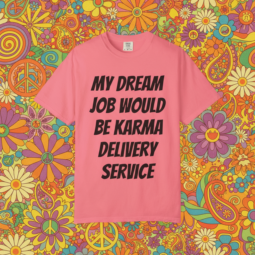 My Dream Job Would Be a Karma Delivery Service Unisex Garment-Dyed T-shirt