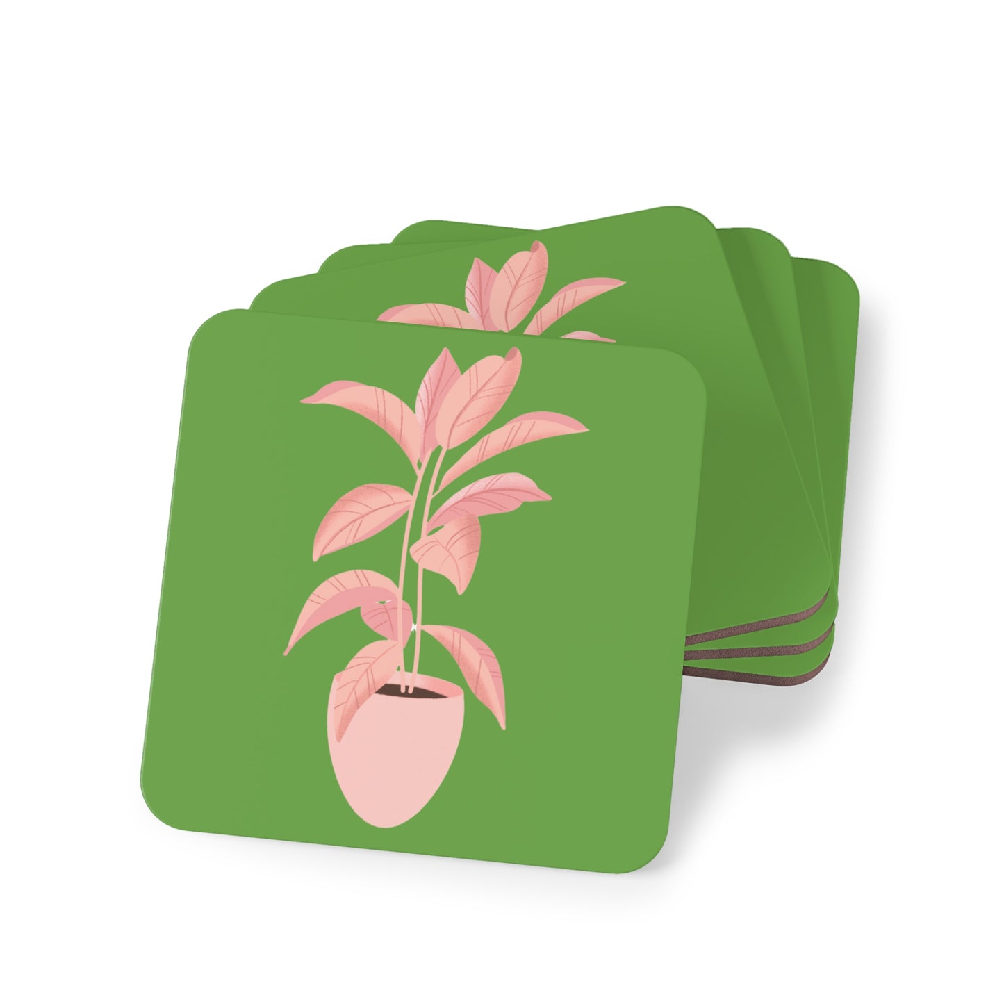 Pink Plant Lover Coasters