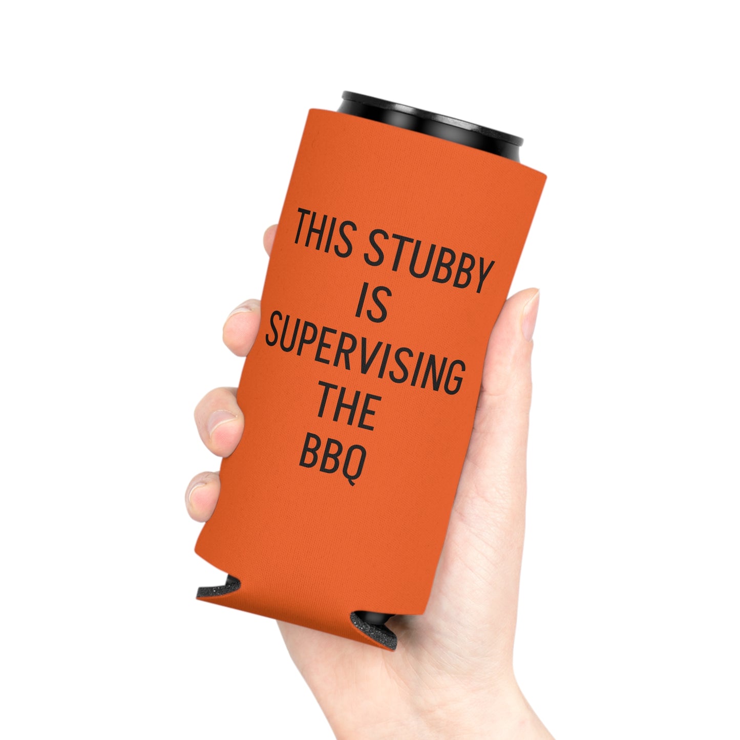 This Stubby is Supervising the BBQ Can Cooler