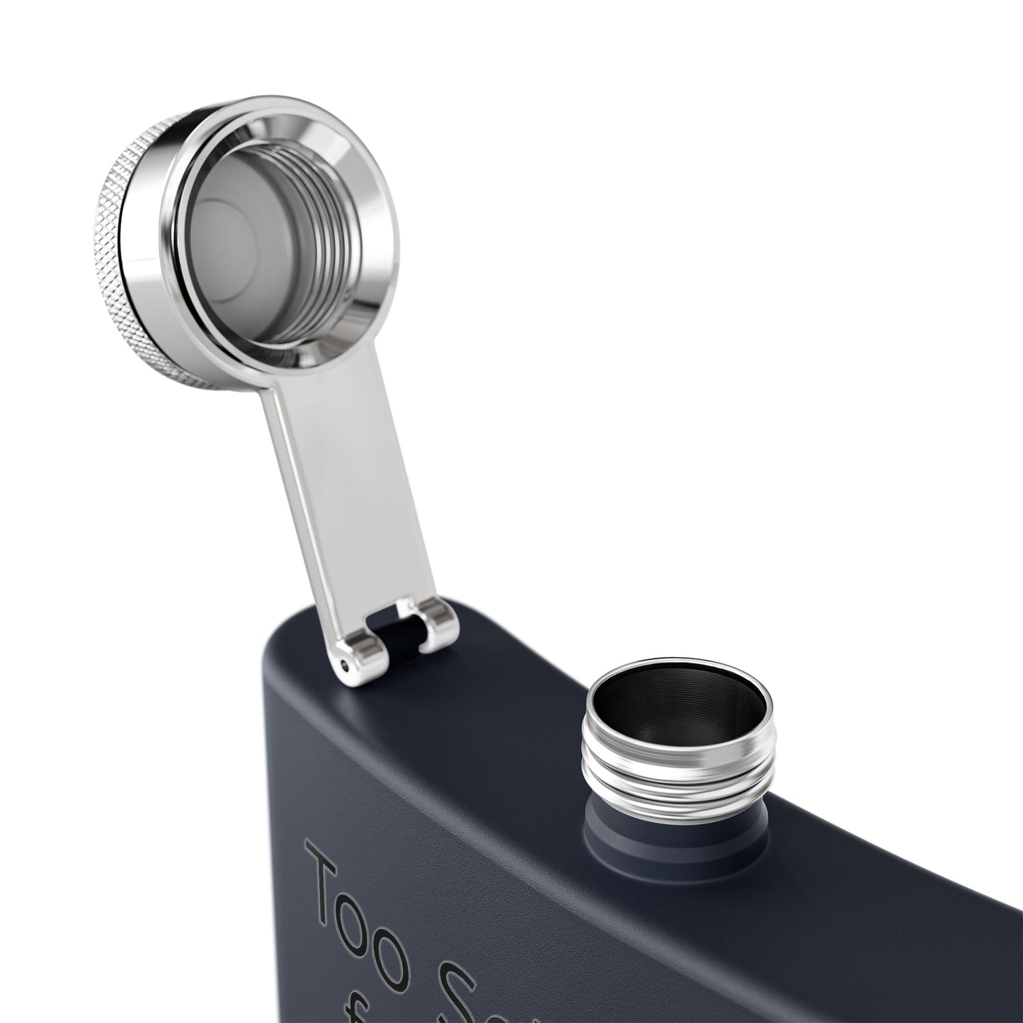 Too Self Aware for your Shit Stainless Steel Flask, 6oz