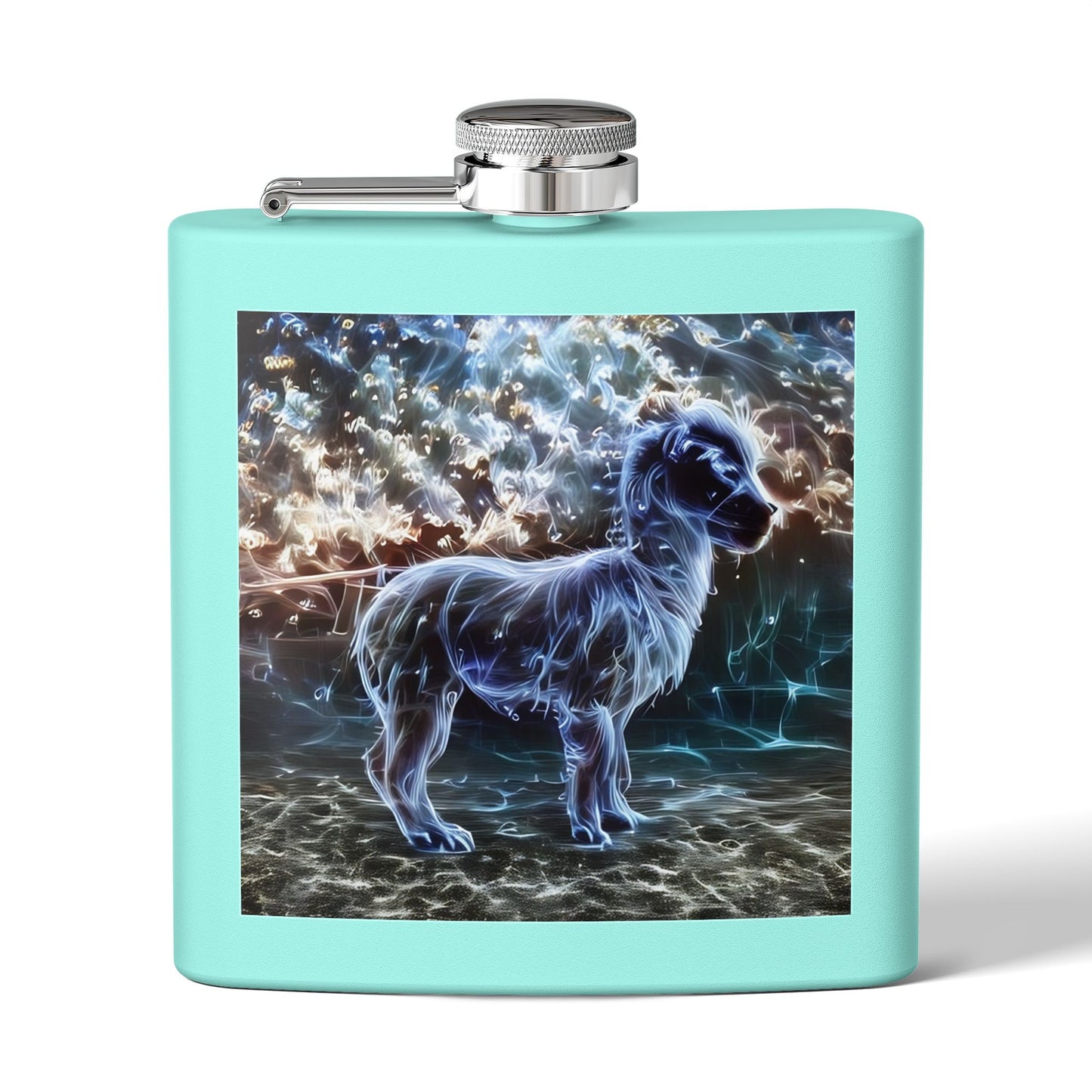 Specter Llama Stainless Steel Flask, 6oz