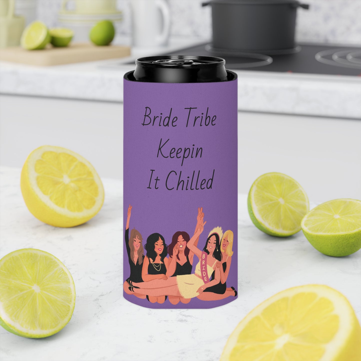 Bride Tribe Keepin It Chilled Can Cooler