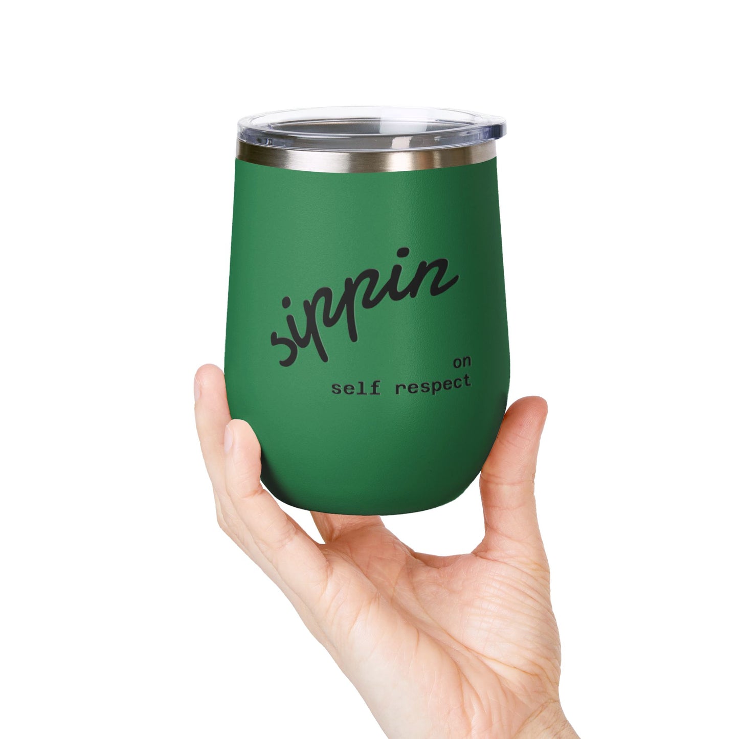 Sippin on Self Respect Wine Tumbler, 12oz