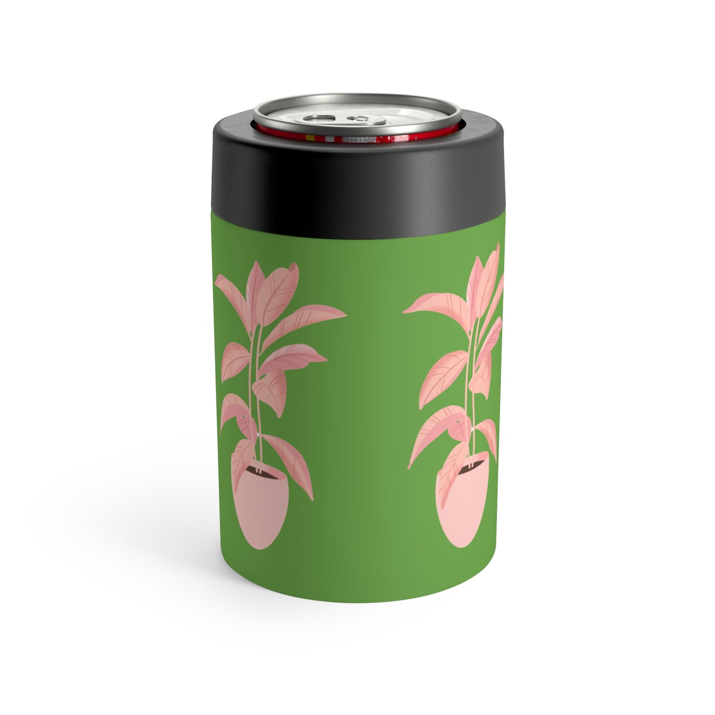 Pink Plant Lover Stainless Can Holder