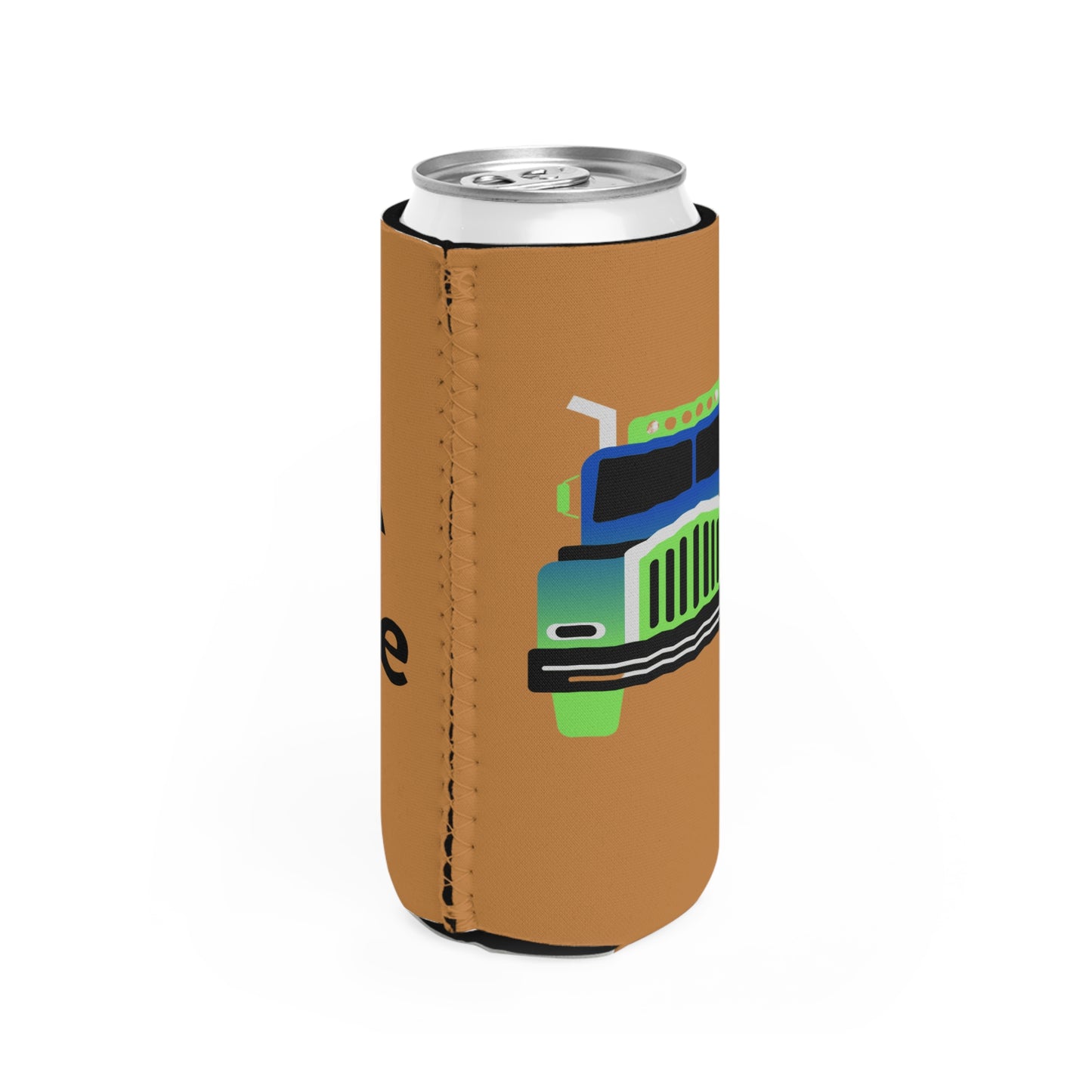 Love A Truckie Slim Can Cooler