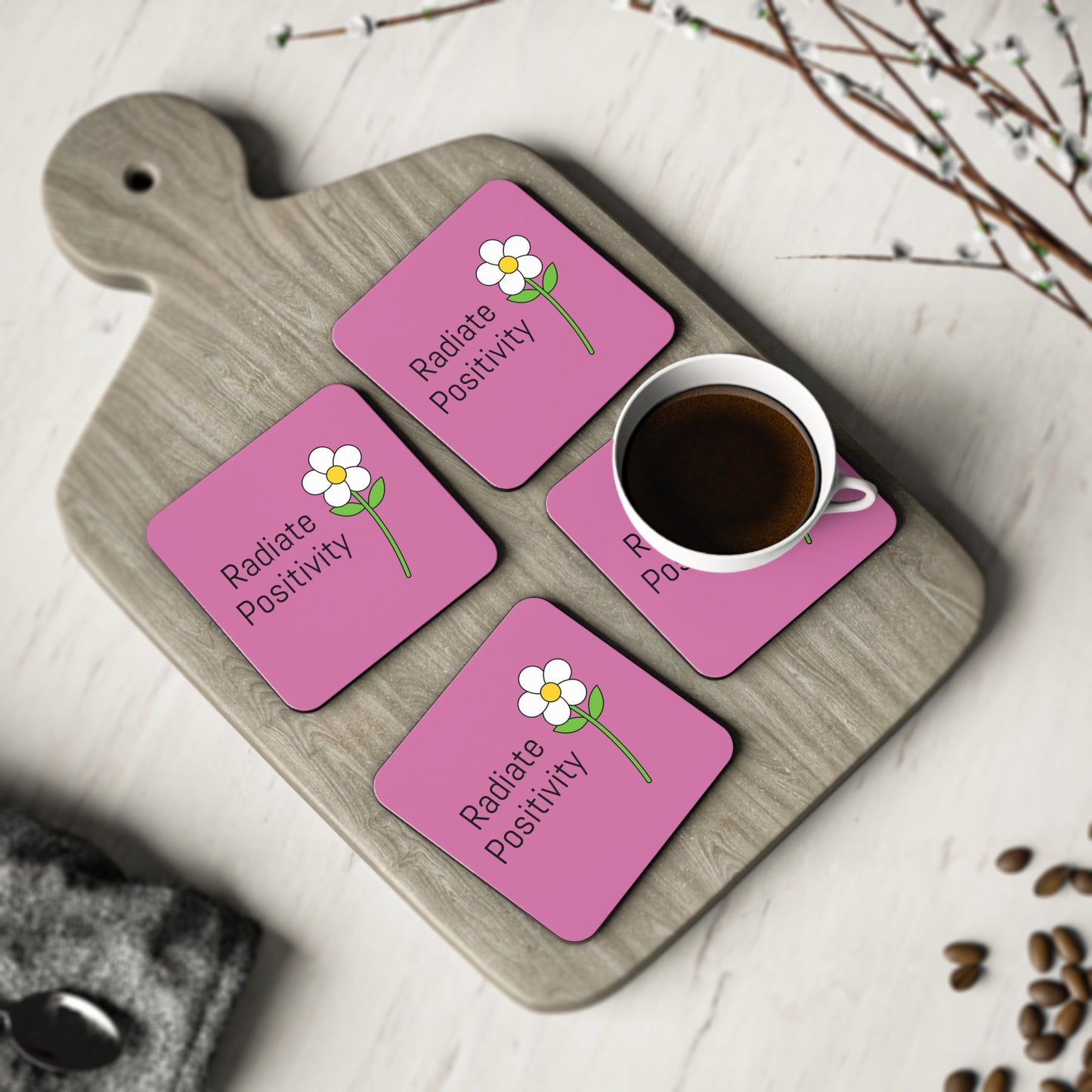 Radiate Positivity Coasters